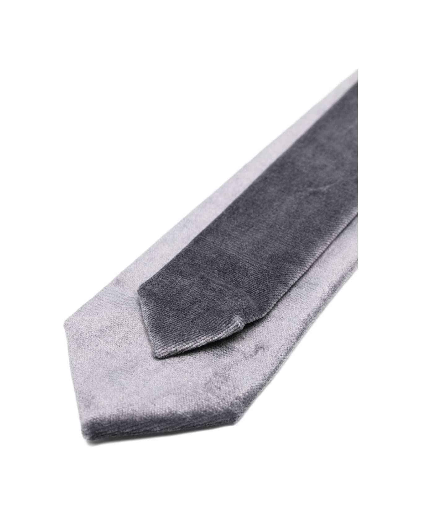 Forte_Forte Velvet Tie - Grey