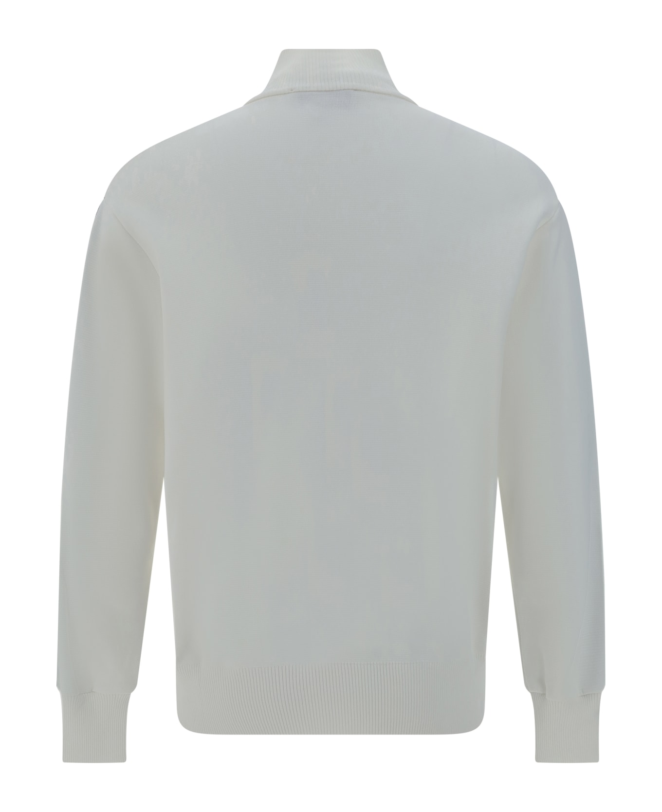 Autry Zipper Sweatshirt - White