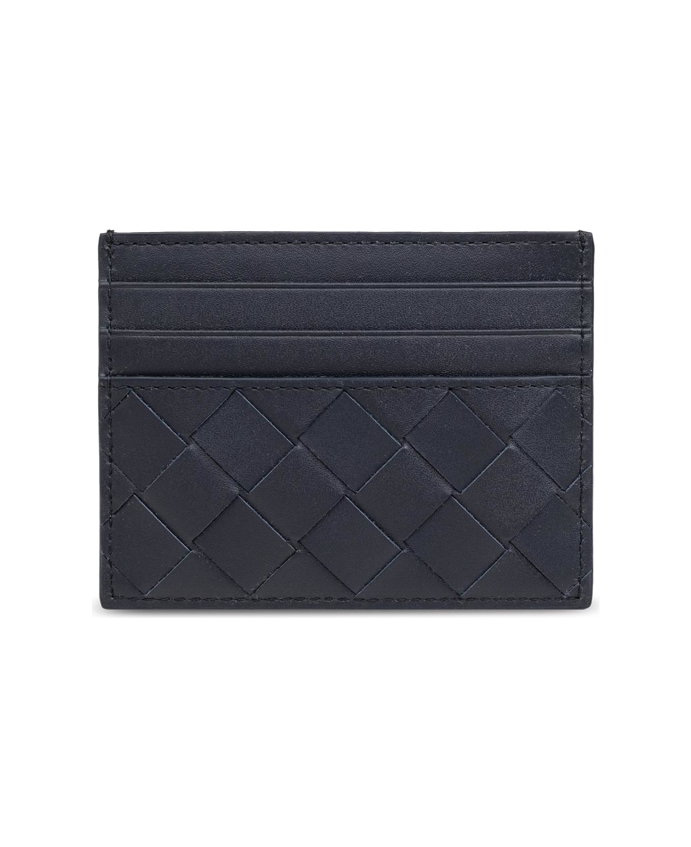 Bottega Veneta Leather Card Case - Blue