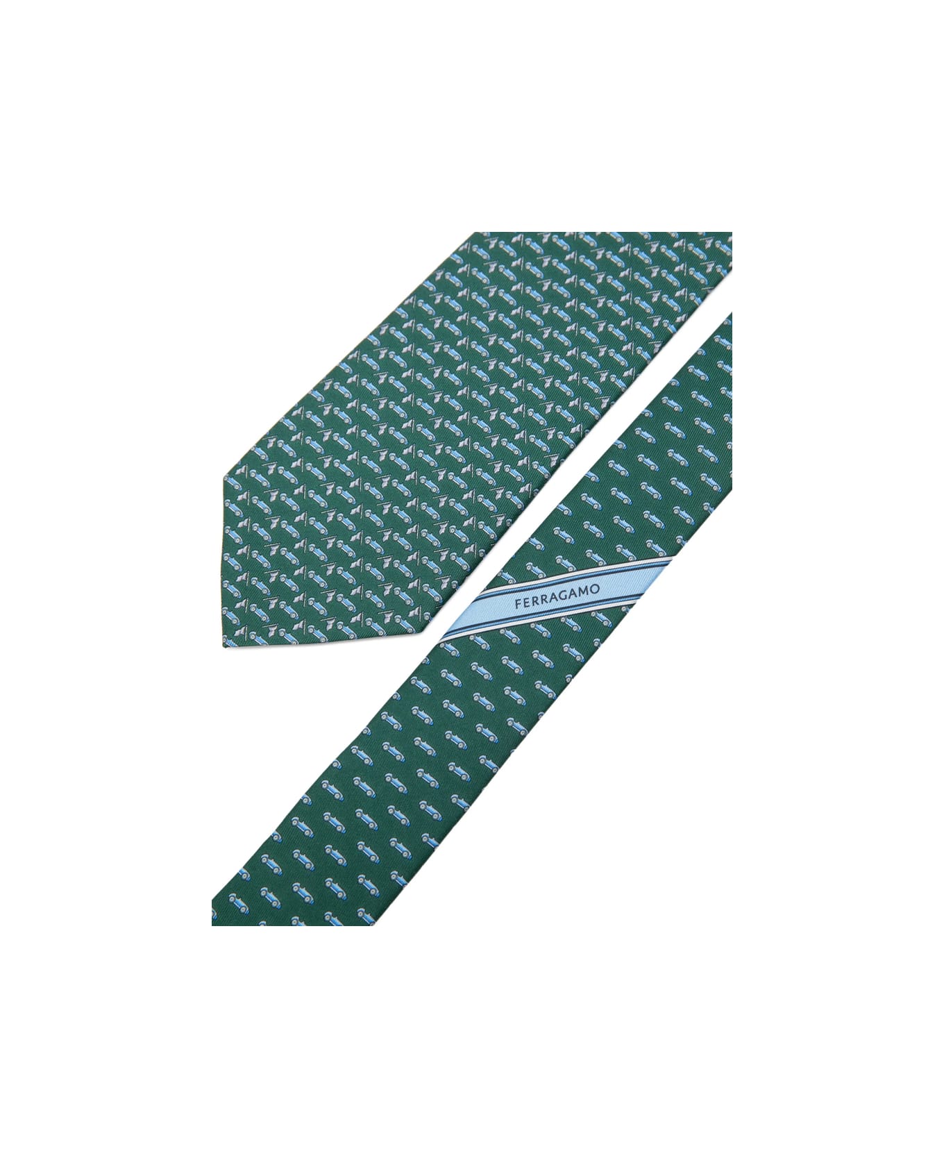 Ferragamo Tie - BLUE/GREEN