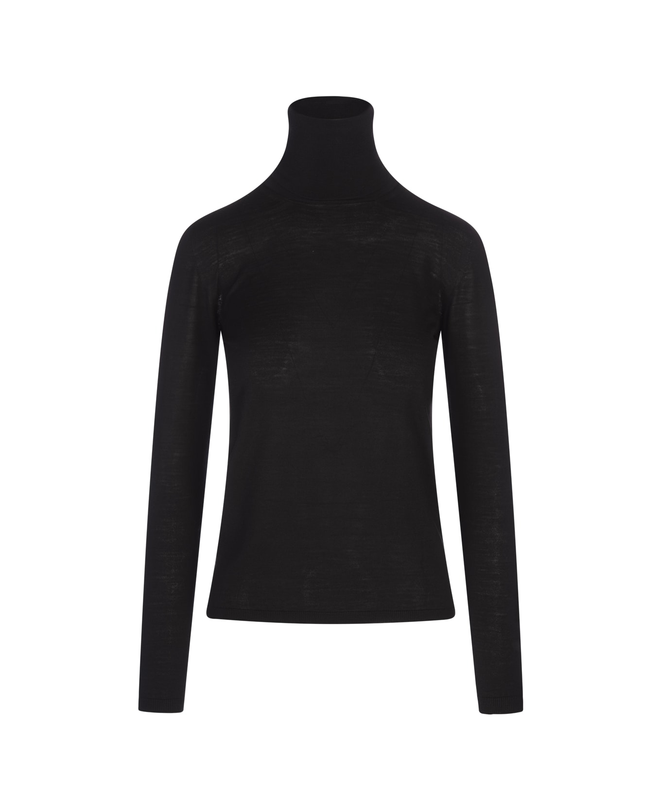 Max Mara Black Saluto Turtleneck Sweater - Black