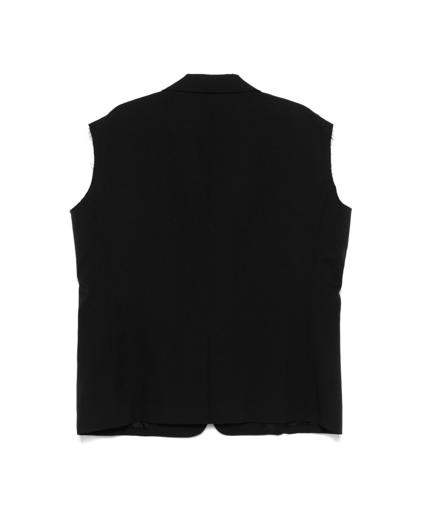 Comme des Garçons Wool Sleeveless Jacket - Black
