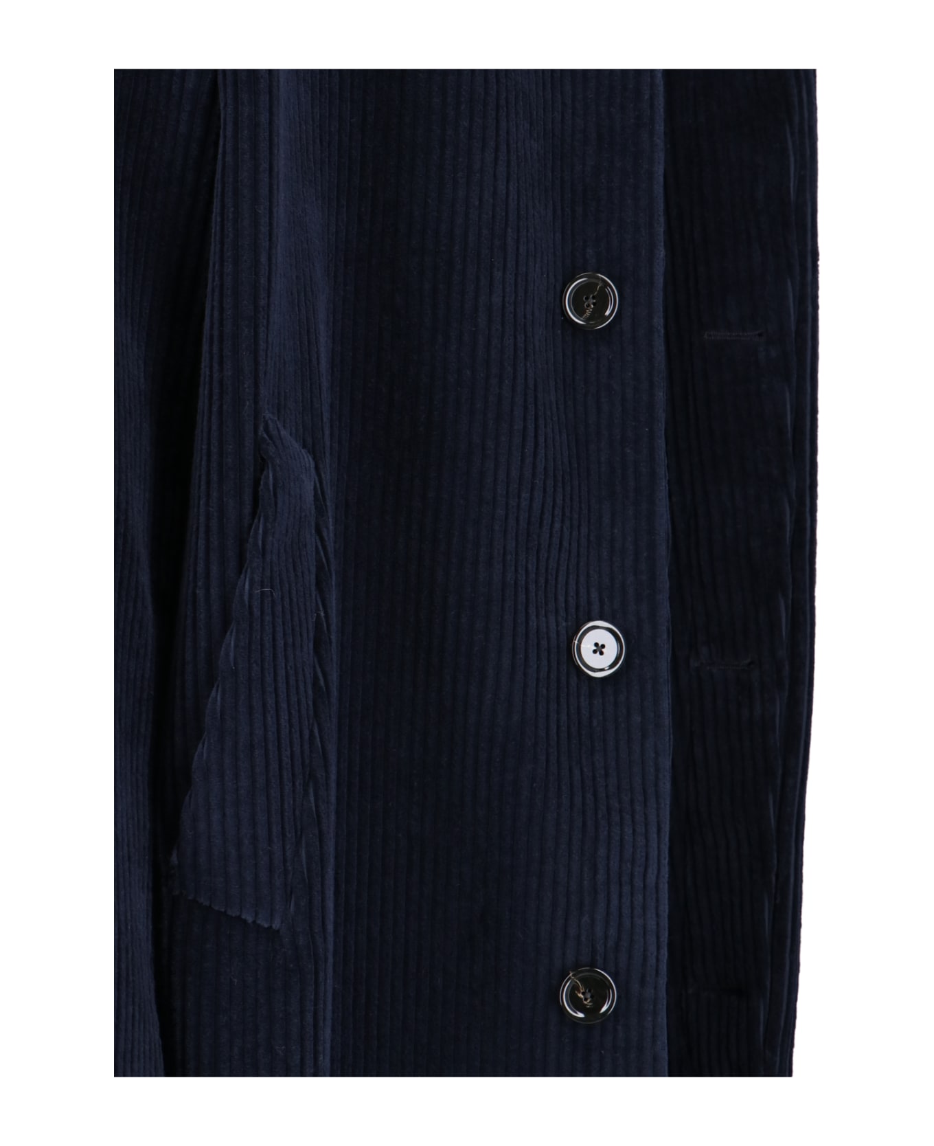 Lardini Single-breasted Midi Coat - Blue