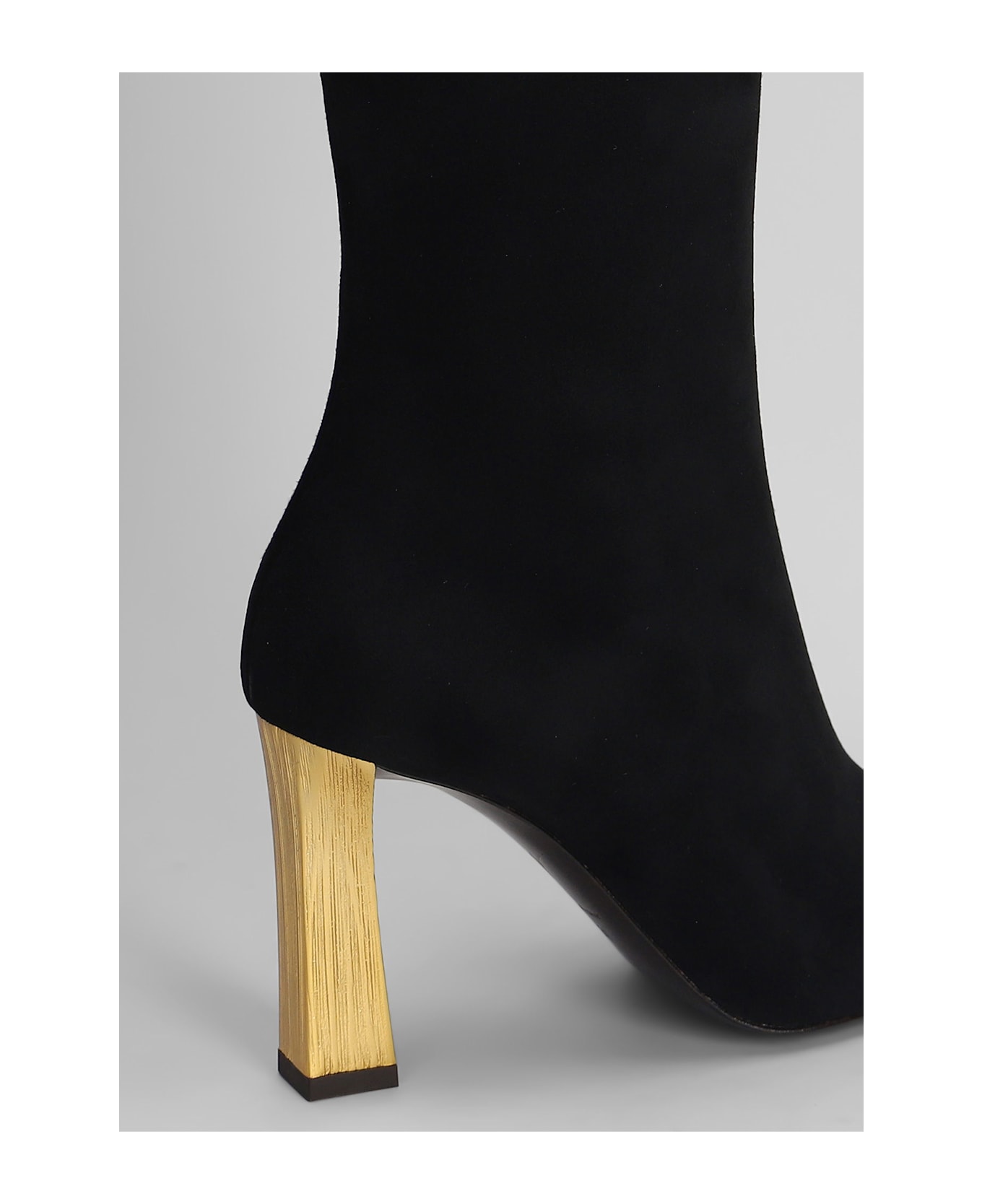 Giuseppe Zanotti Brenda 90 Tr High Heels Ankle Boots In Black Leather - black