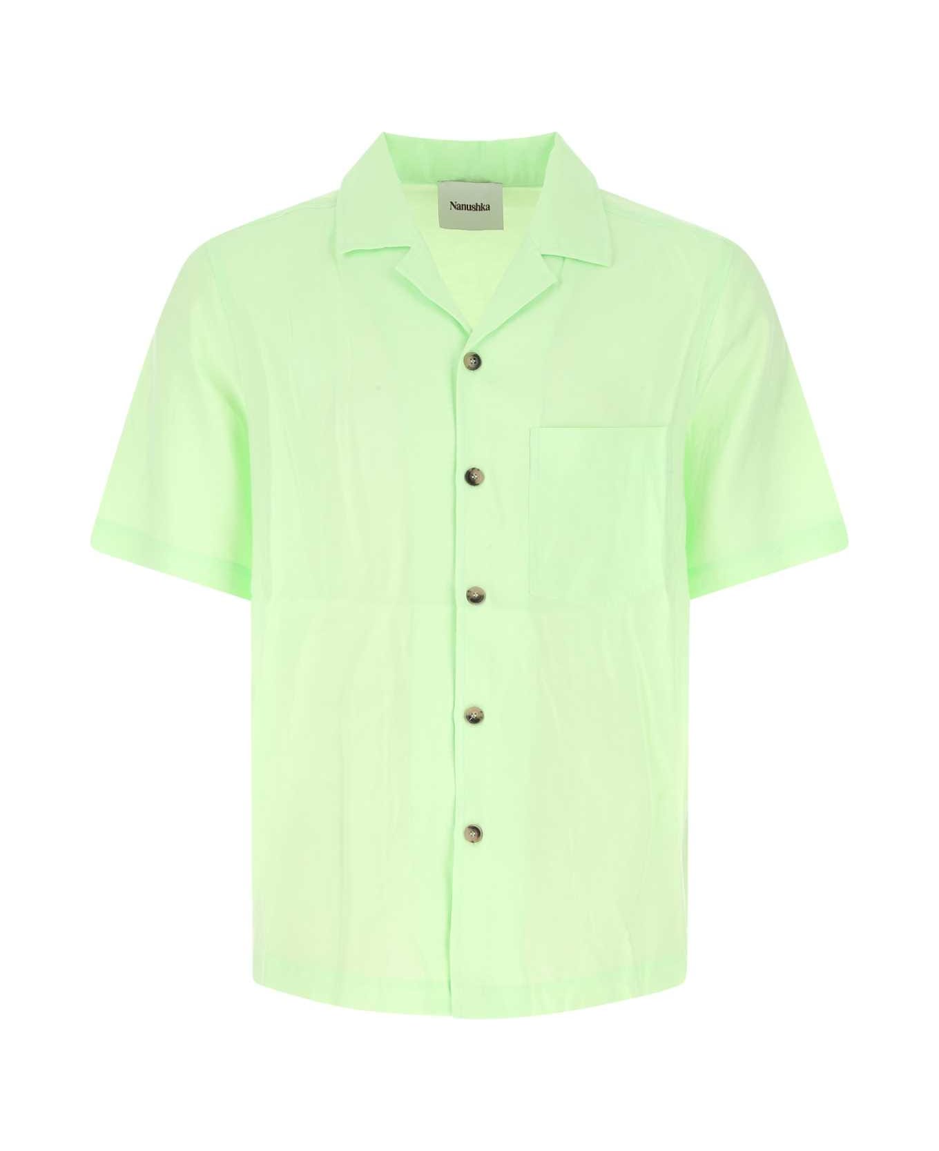Nanushka Pastel Green Modal Blend Shirt - JADE