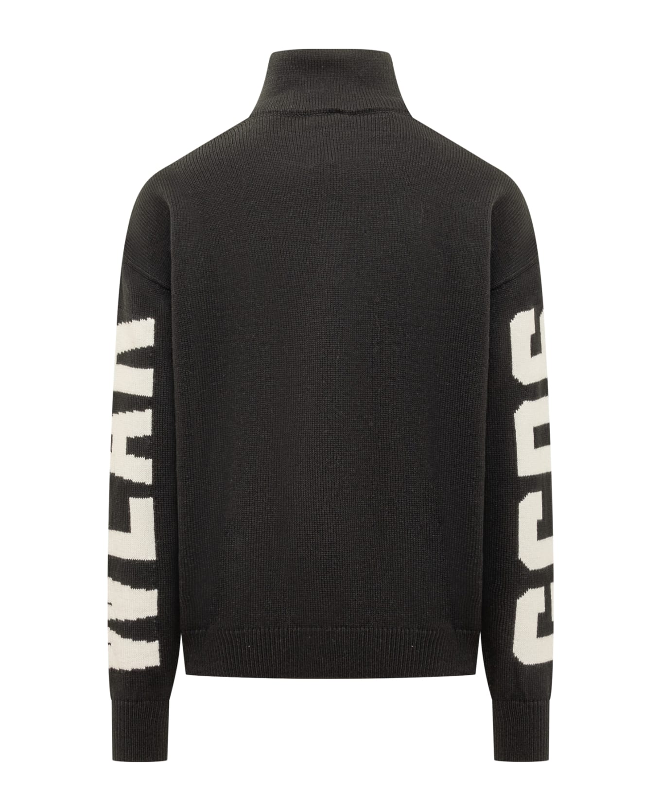 GCDS Turtleneck Sweater - Black