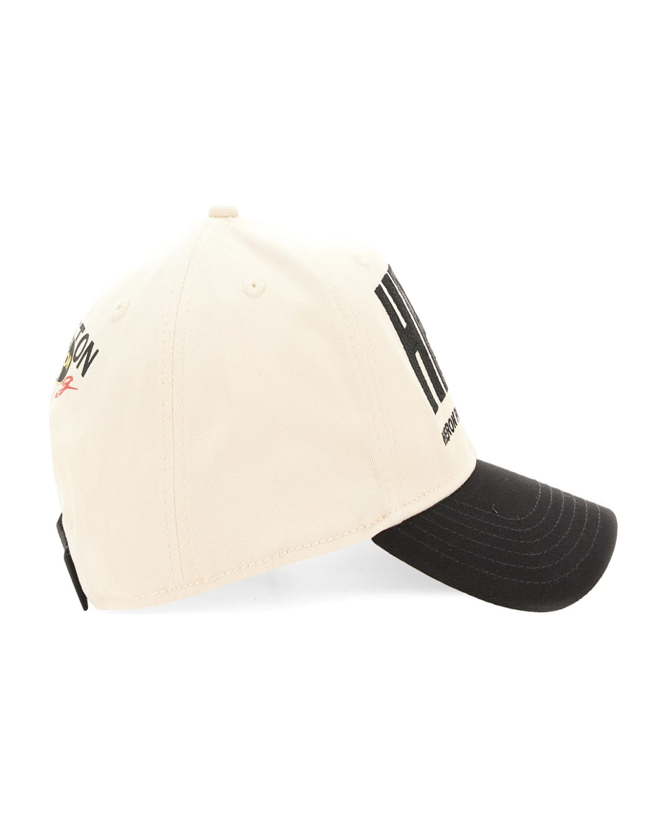 HERON PRESTON Baseball Hat With Logo Embroidery - BIANCO 帽子