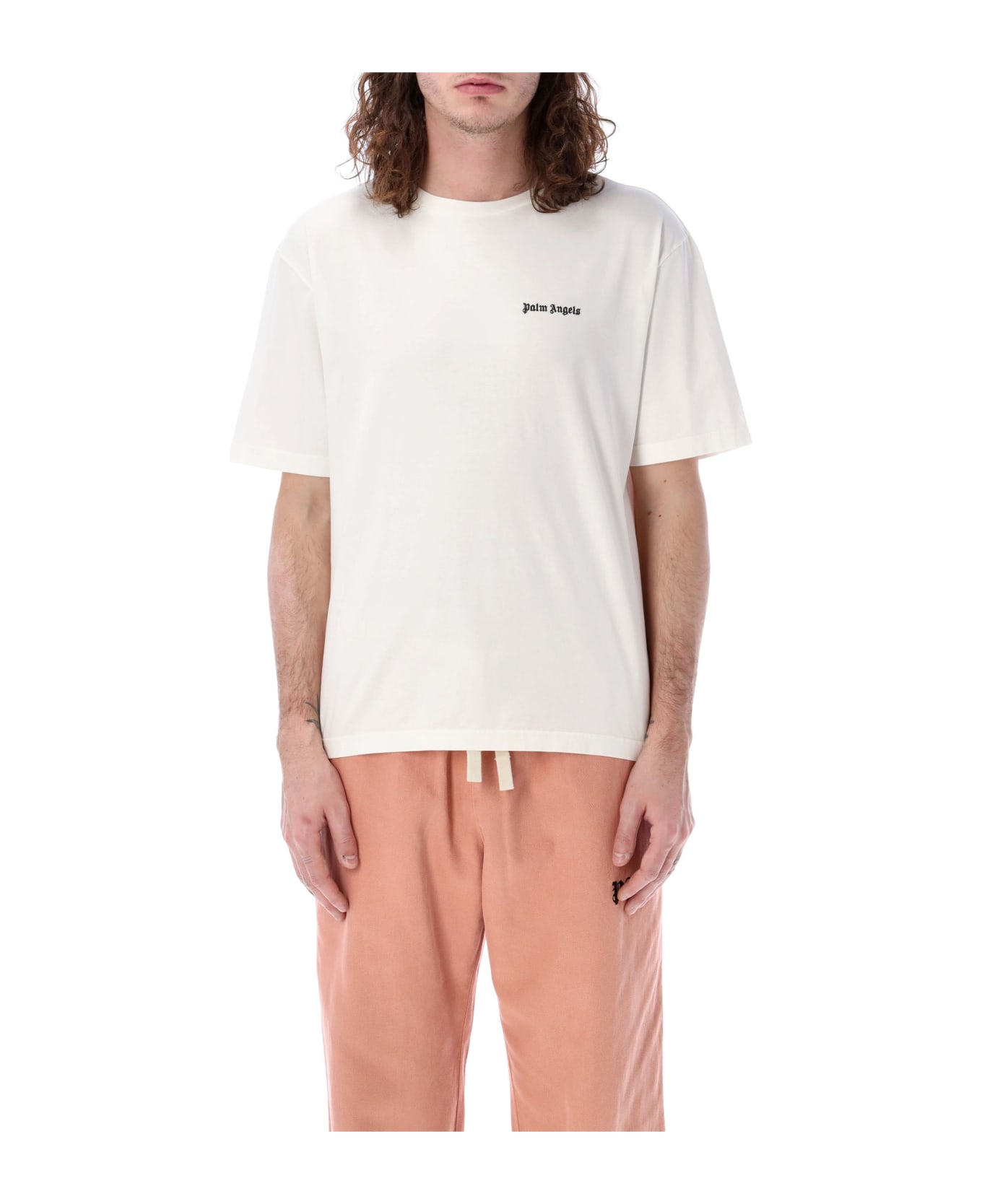 Palm Angels Classic Logo Slim T-shirt - WHITE シャツ