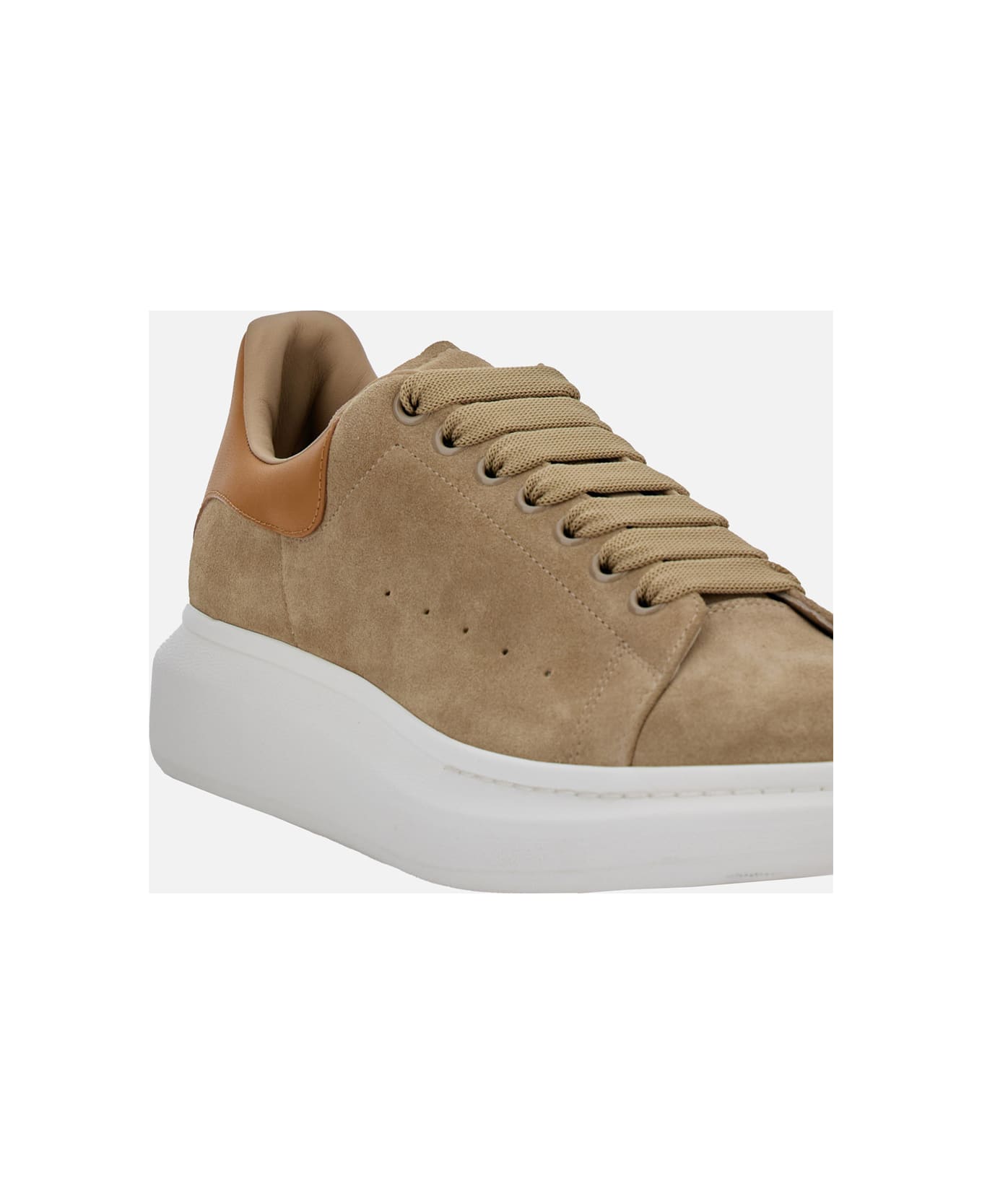 Alexander McQueen Suede Sneaker - Beige