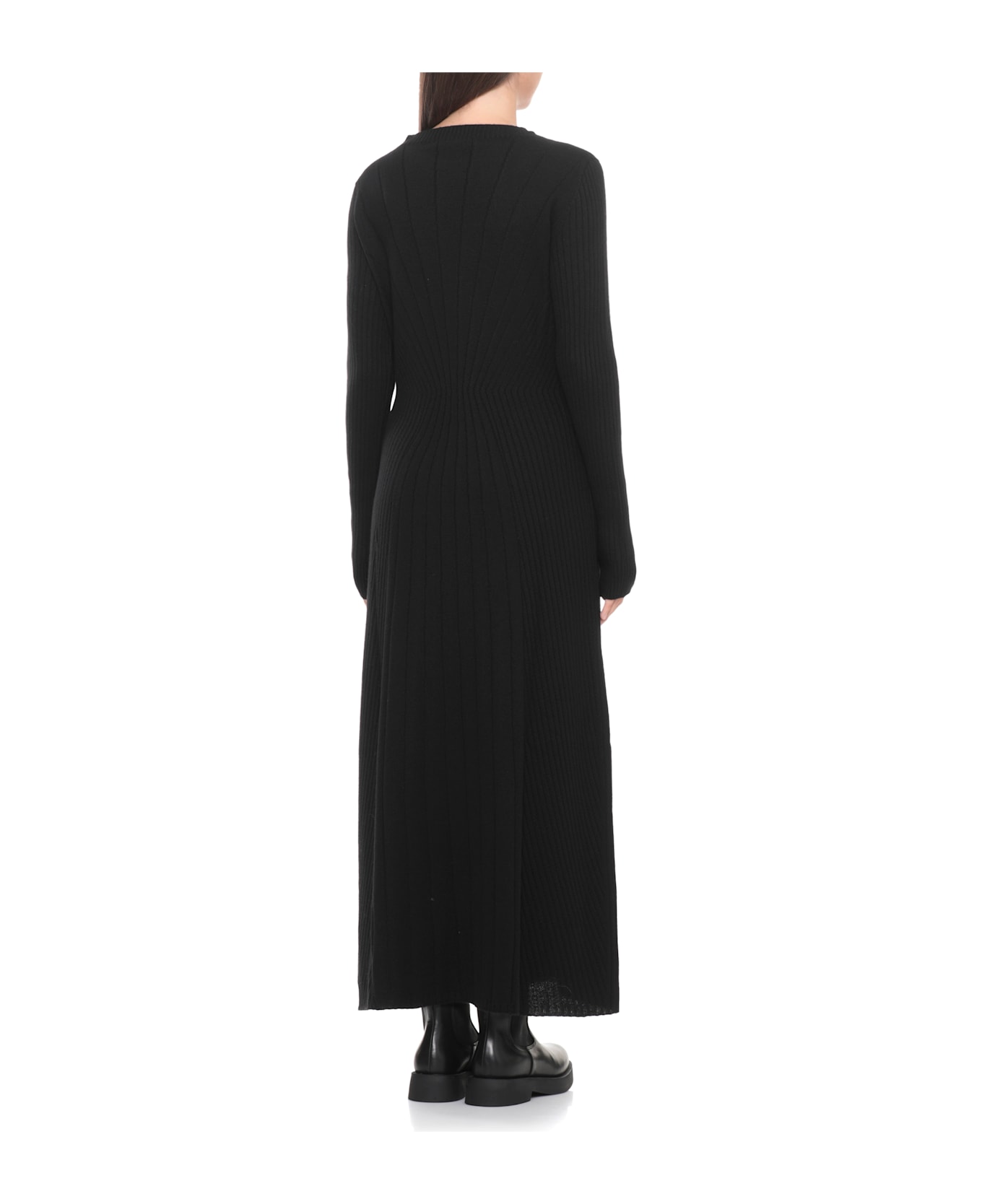 D.Exterior Cashmere Bland Dress - Black