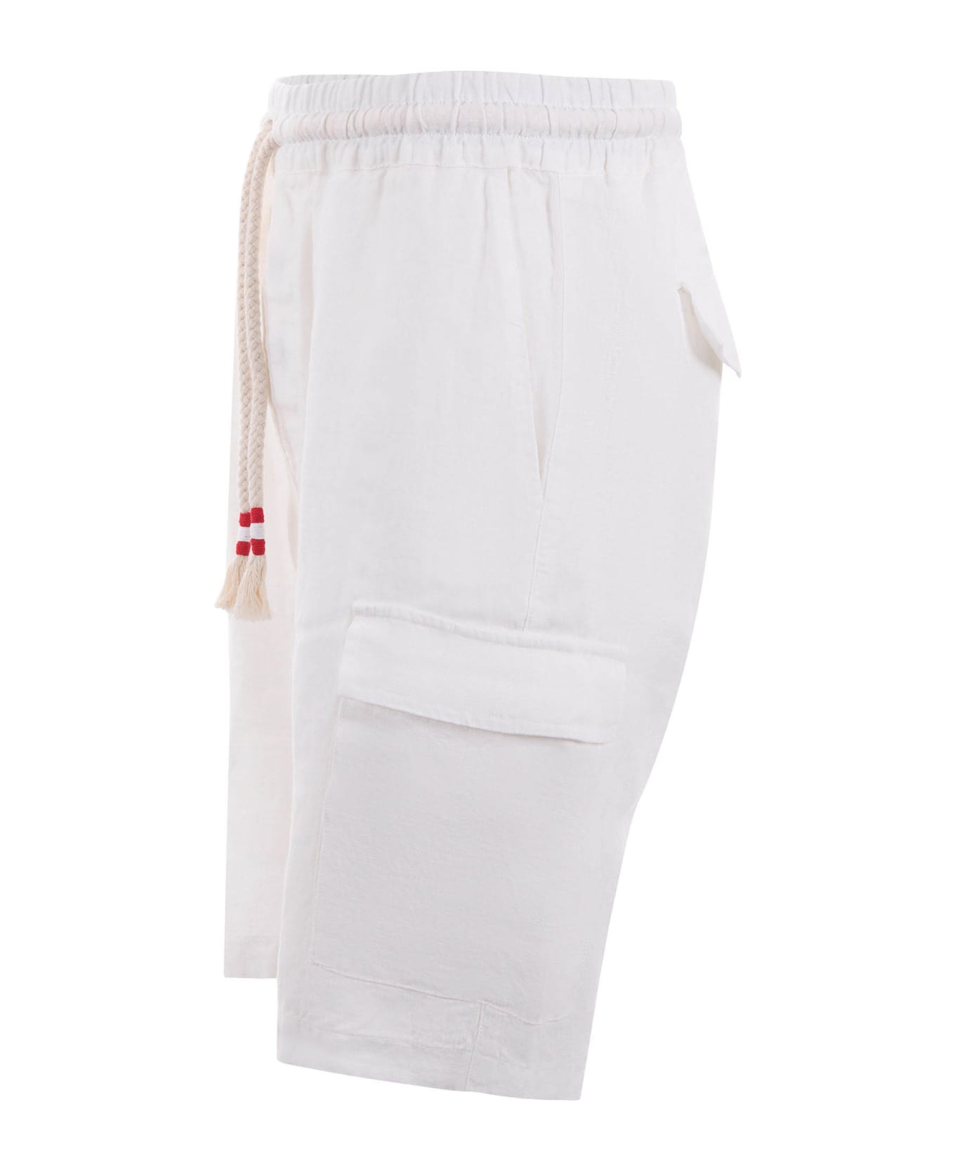MC2 Saint Barth Linen Shorts - Bianco