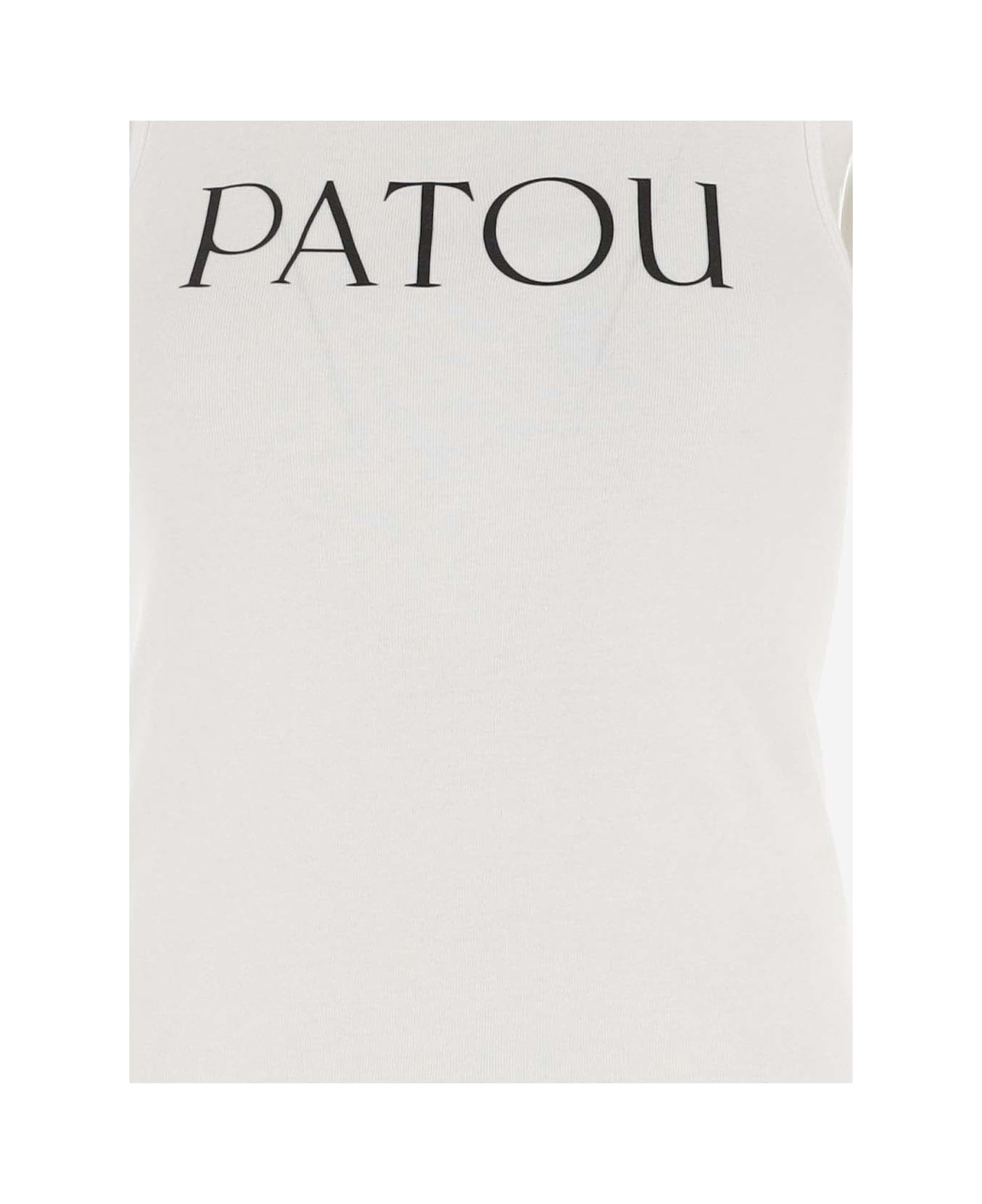Patou Tank Top With Logo - White