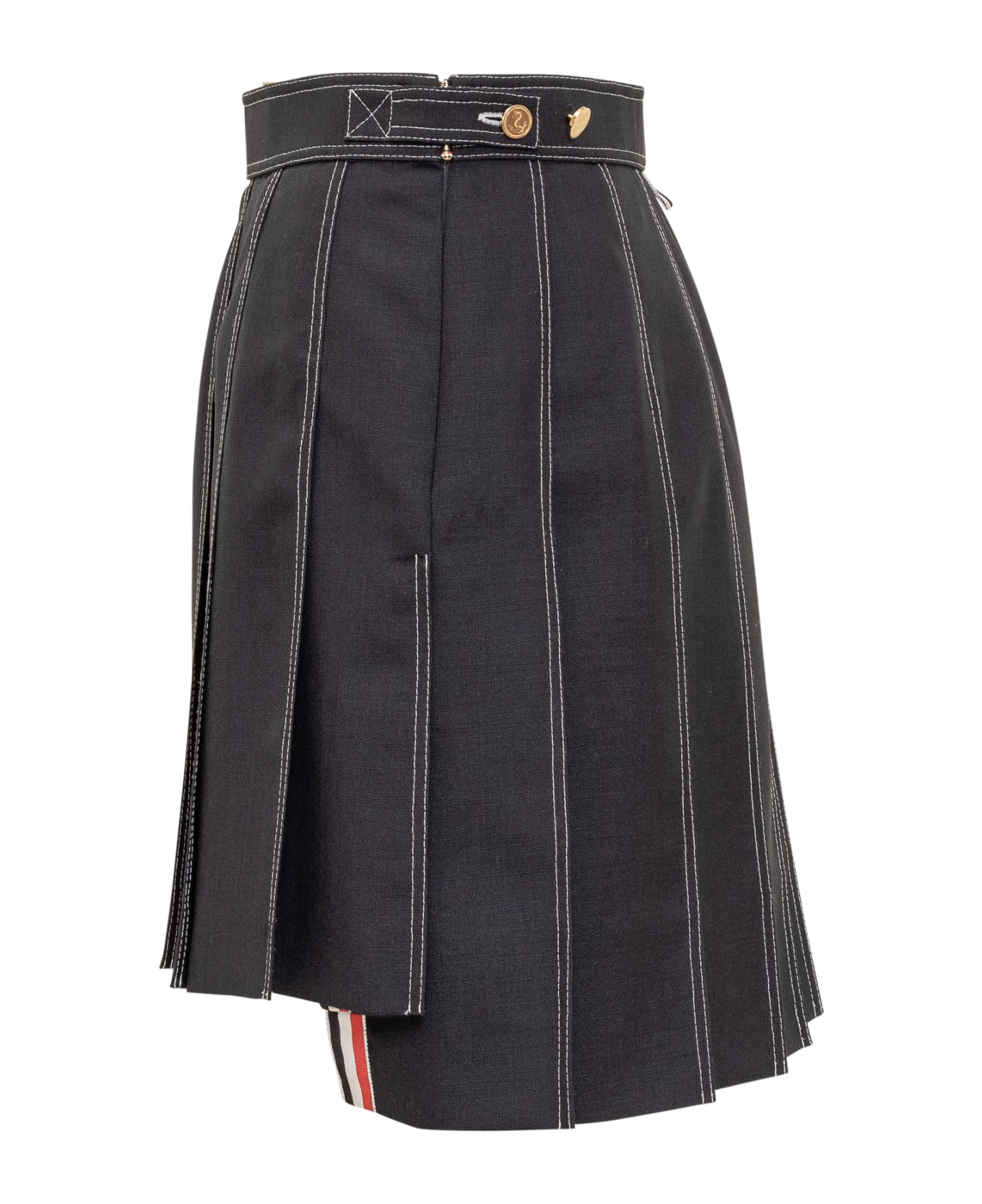 Thom Browne Mini Pleated Skirt - NAVY スカート