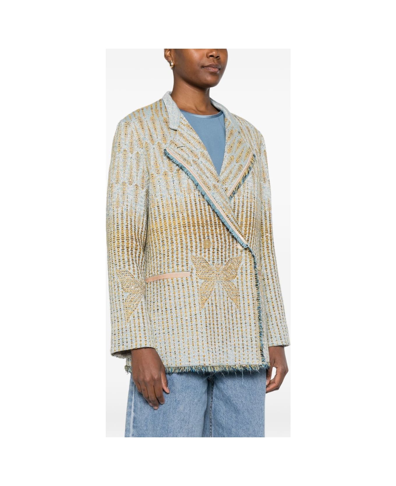 Forte_Forte Double-breasted Jacket - Beige