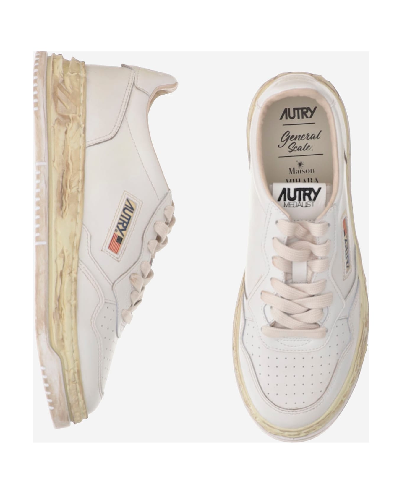 Autry Supvint Low X Mihara Yasuhiro Sneakers - White