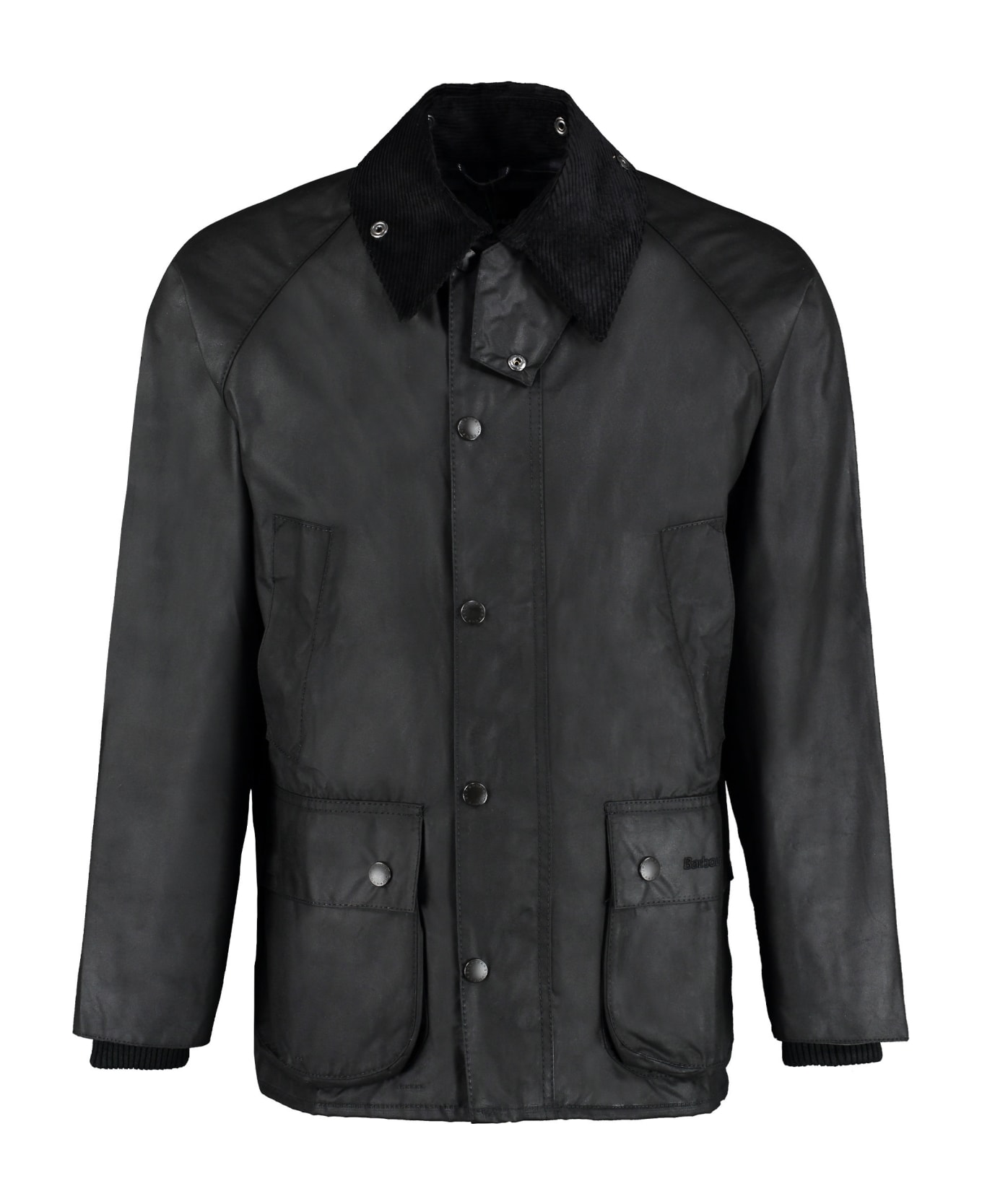 Barbour Bedale Jacket In Coated Cotton - black レインコート