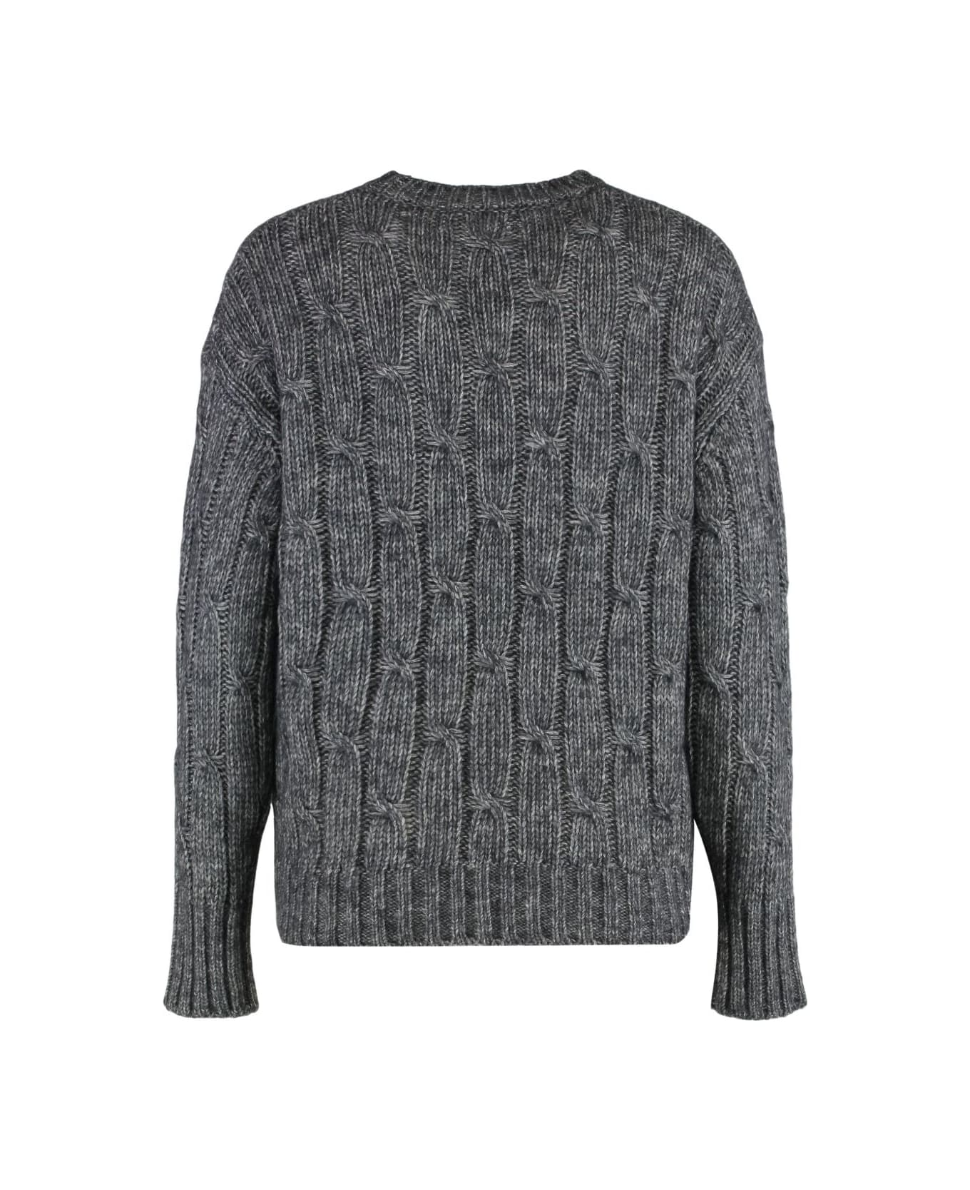 
S Max Mara Cable-knit Crewneck Sweater - Grey