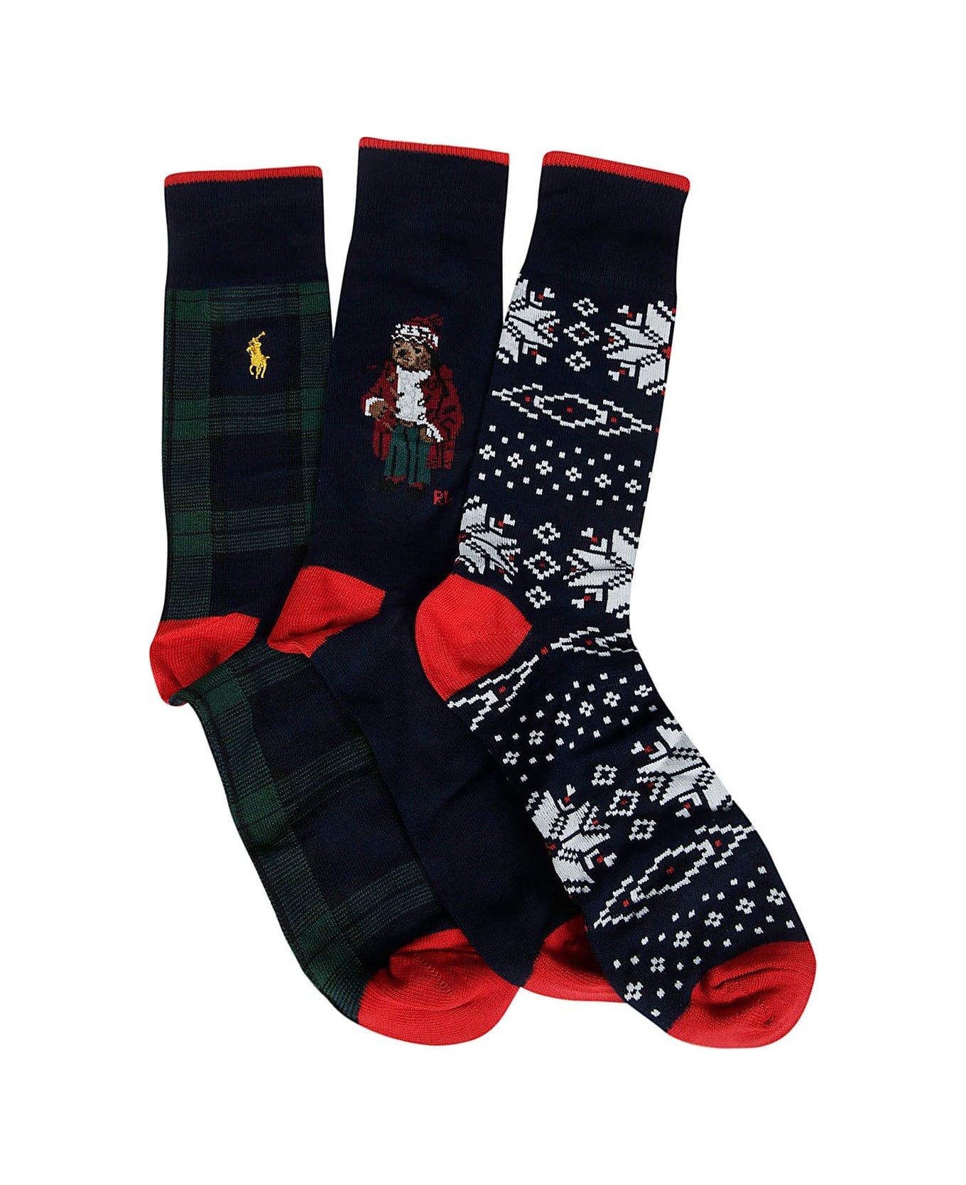 Polo Ralph Lauren 3-pack Mid-calf Socks