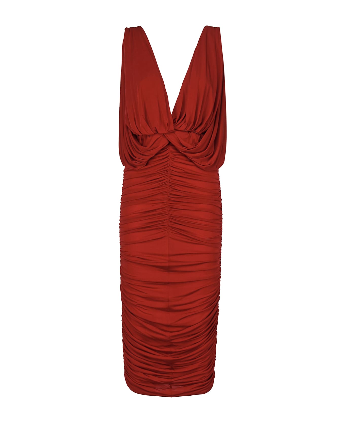 Magda Butrym Draped Dress - Red