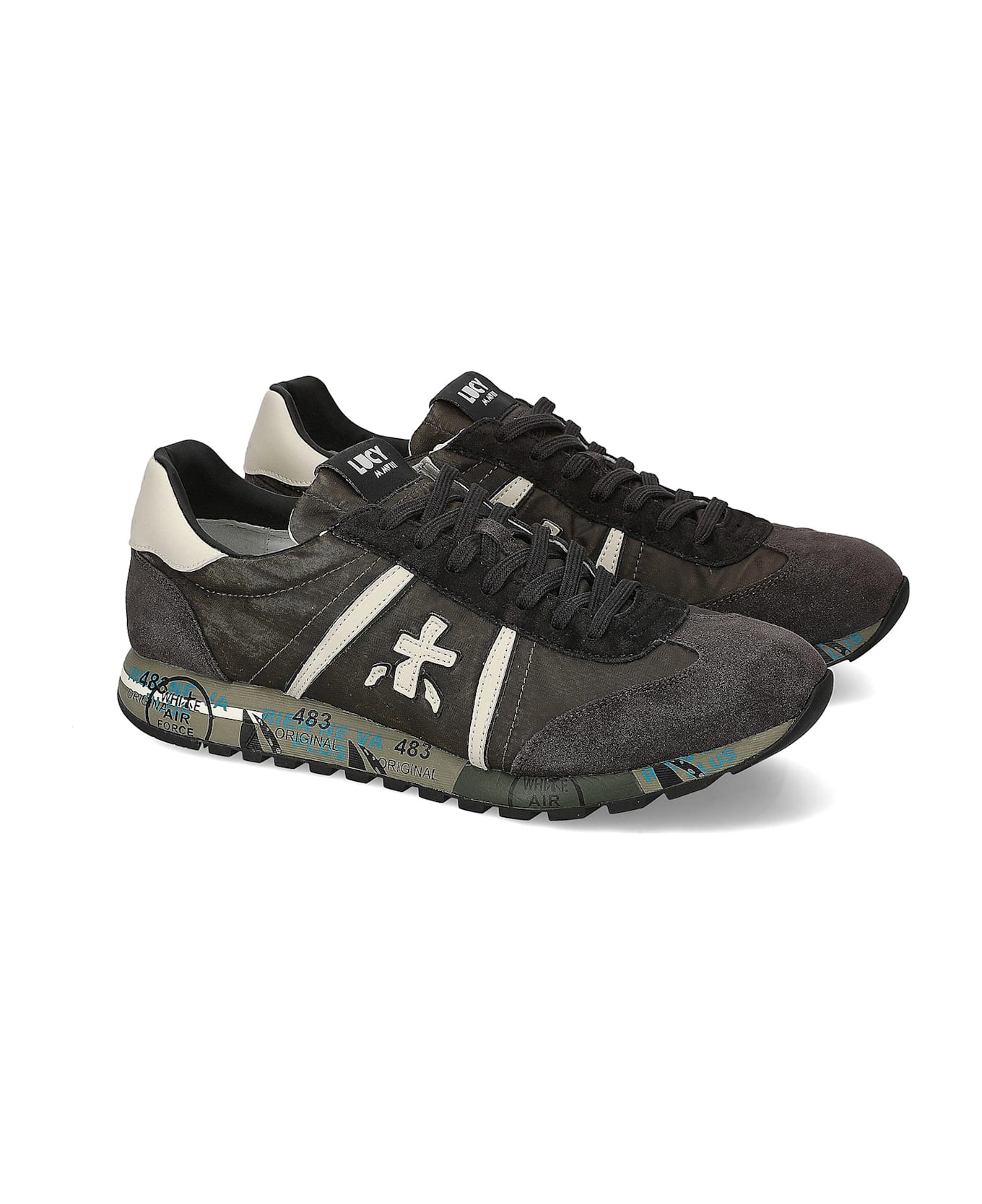 White Premiata Sneaker Lucy 6884 Grey - GRIGIO