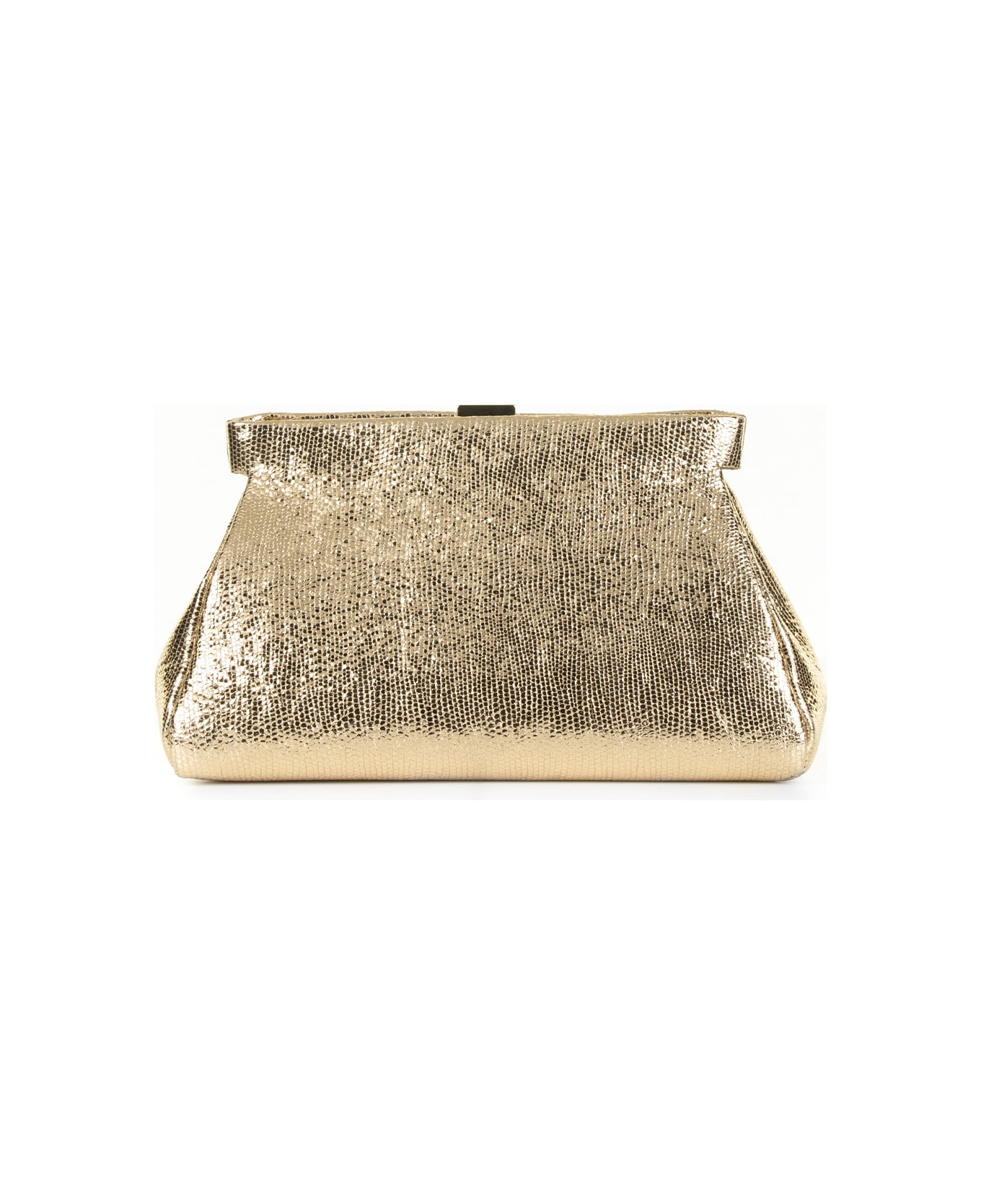 Demellier Metallic Cannes Clutch Bag - Gold