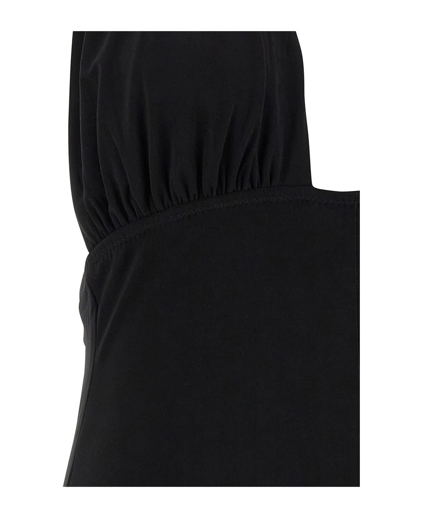 Norma Kamali 
cross Halter Straight Leg
 Jumpsuit - Black  