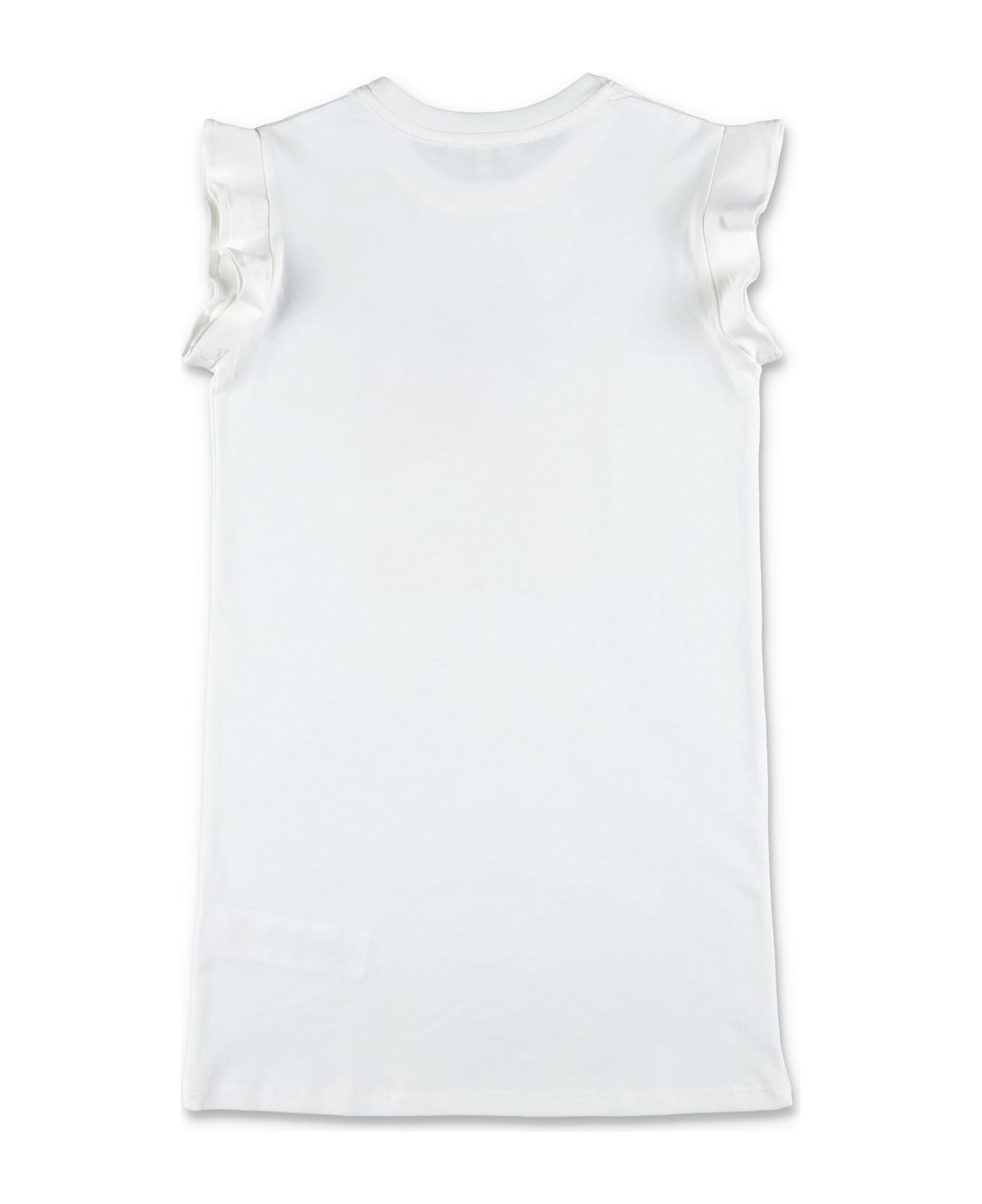 Chloé Kid - Palm Print T-shirt Dress - WHITE