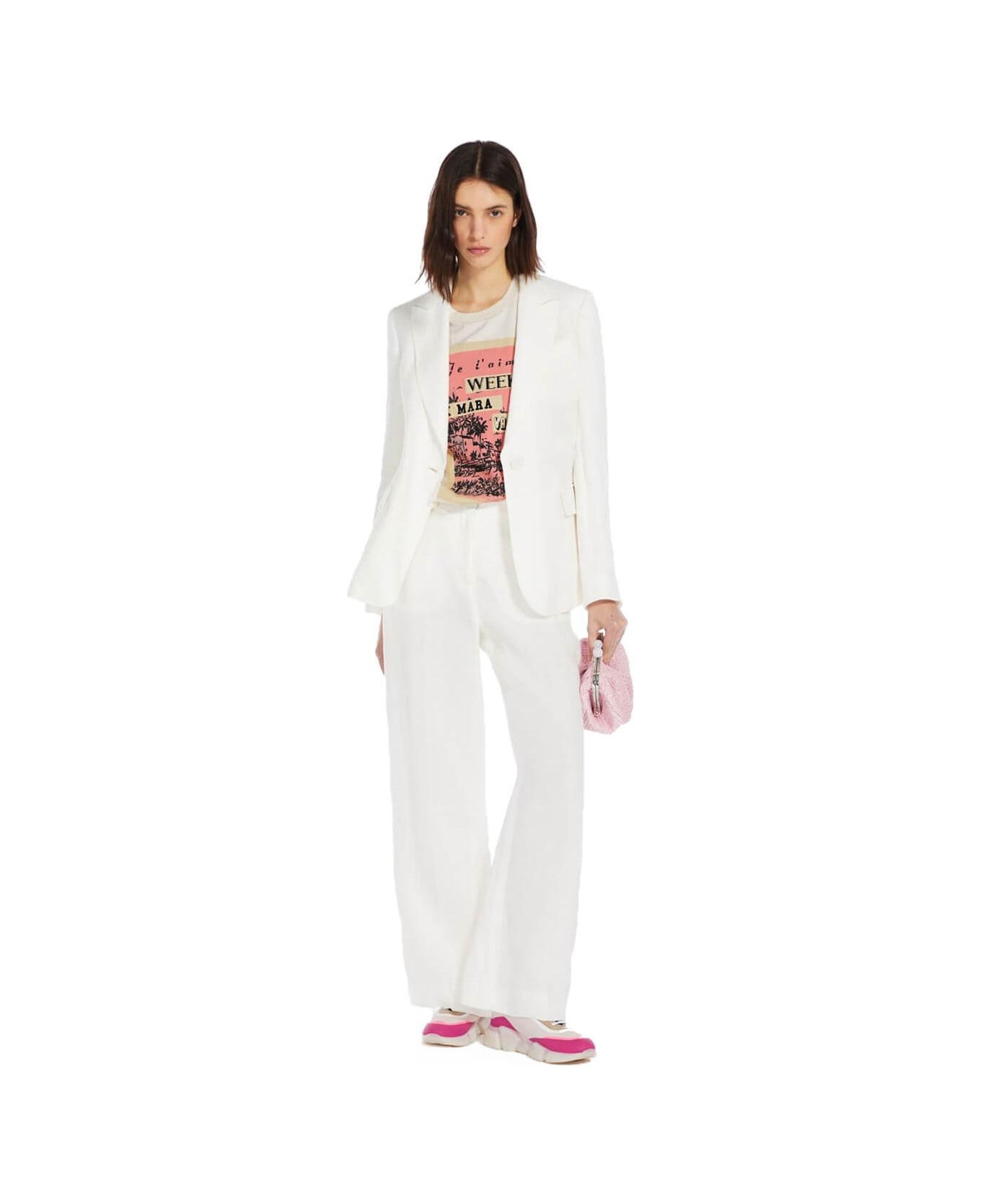 Weekend Max Mara Max Mara Weekend Murano Ivory T-shirt - Crema