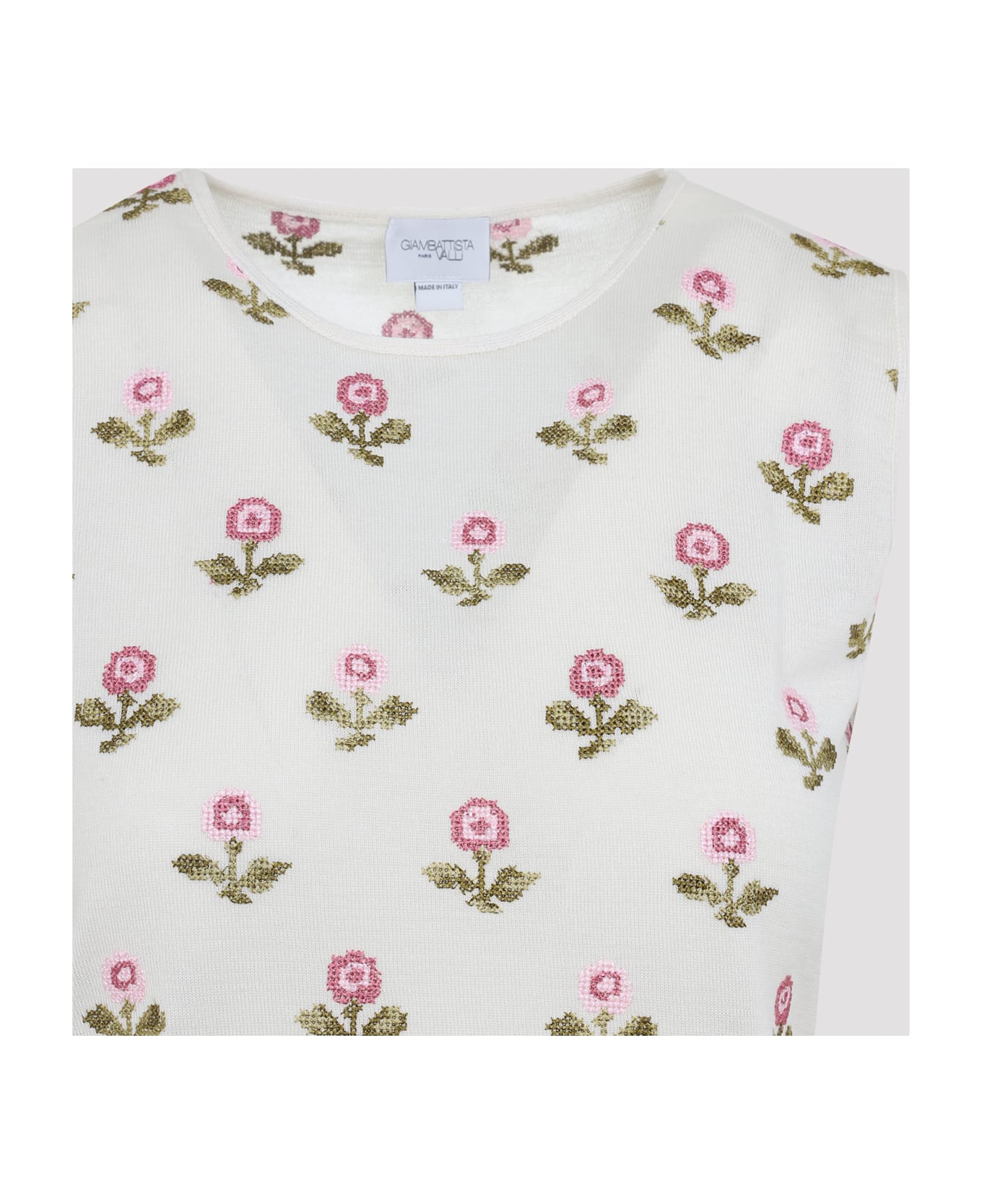 Giambattista Valli Knit Top - Ivory Rose