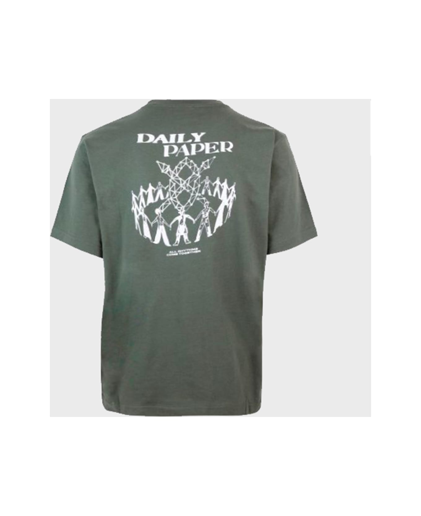 Daily Paper Green Cotton T-shirt - CHIMERA GREEN シャツ