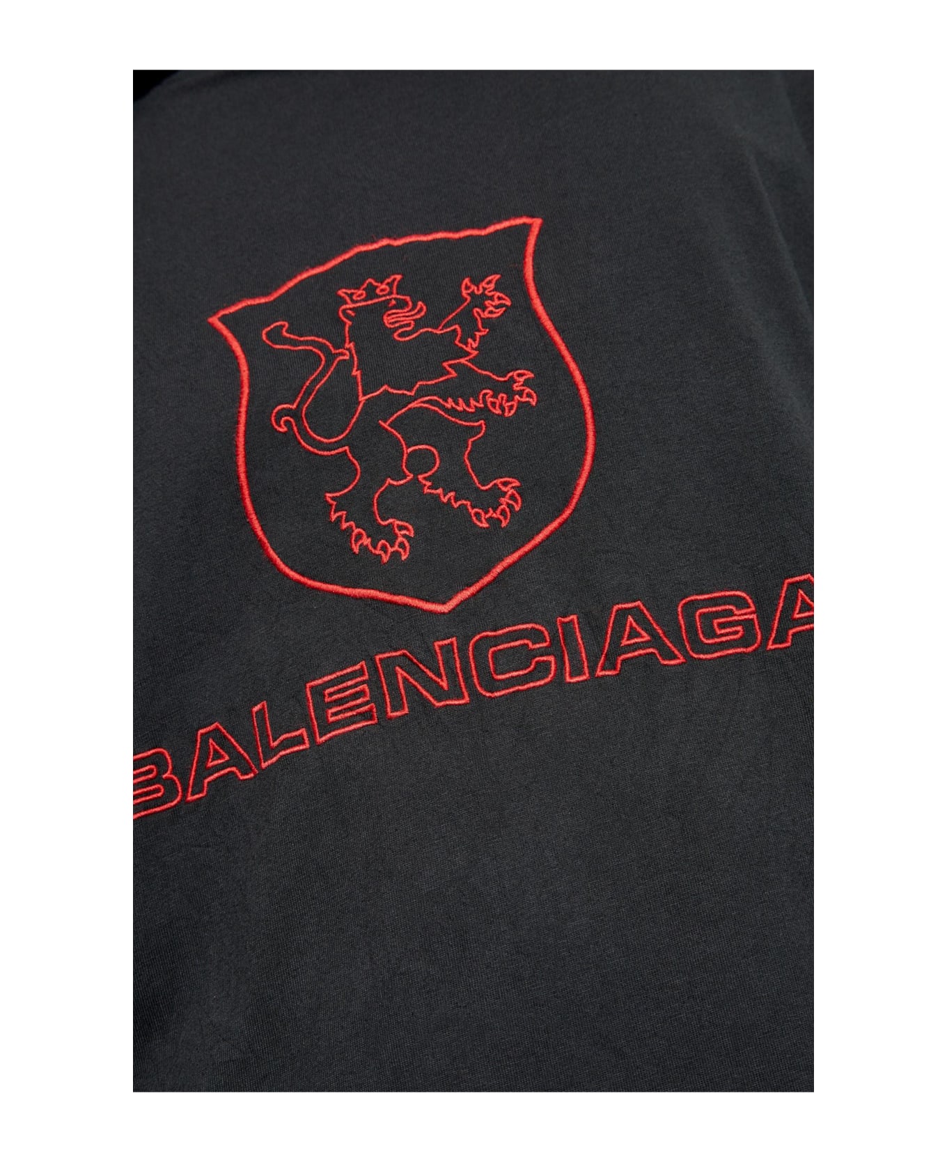 Balenciaga 
lion Club
 Oversize T-shirt - Black  
