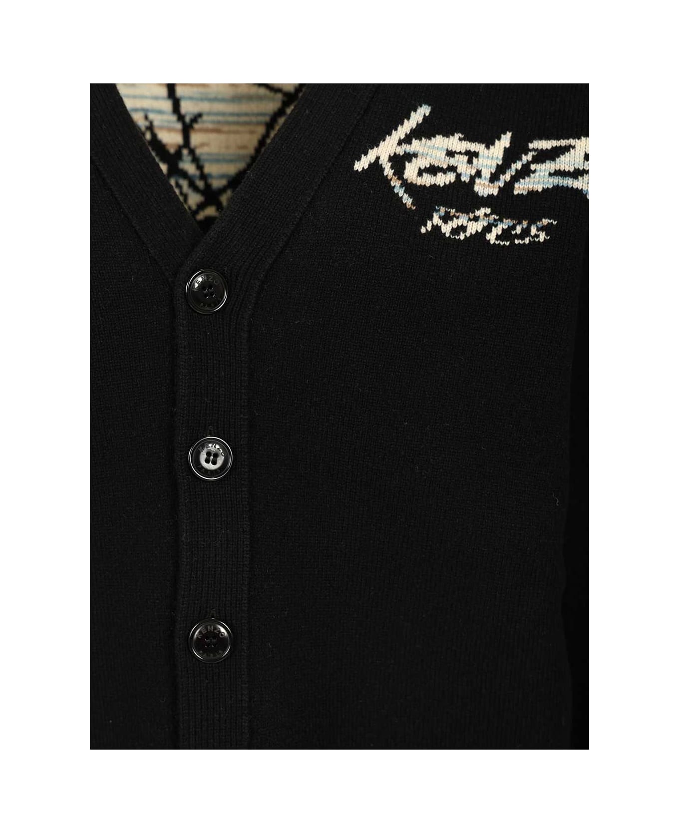 Kenzo Futura Cardigan - Black