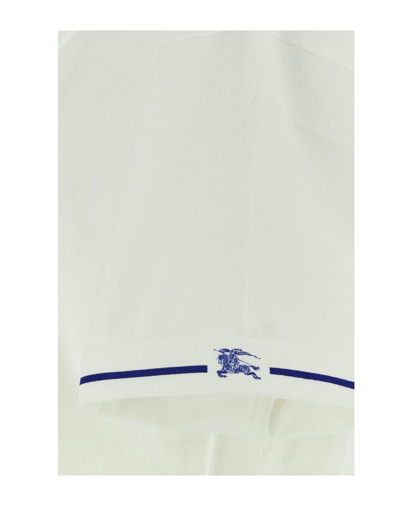 Burberry White Cotton Oversize T-shirt - Rain Tシャツ