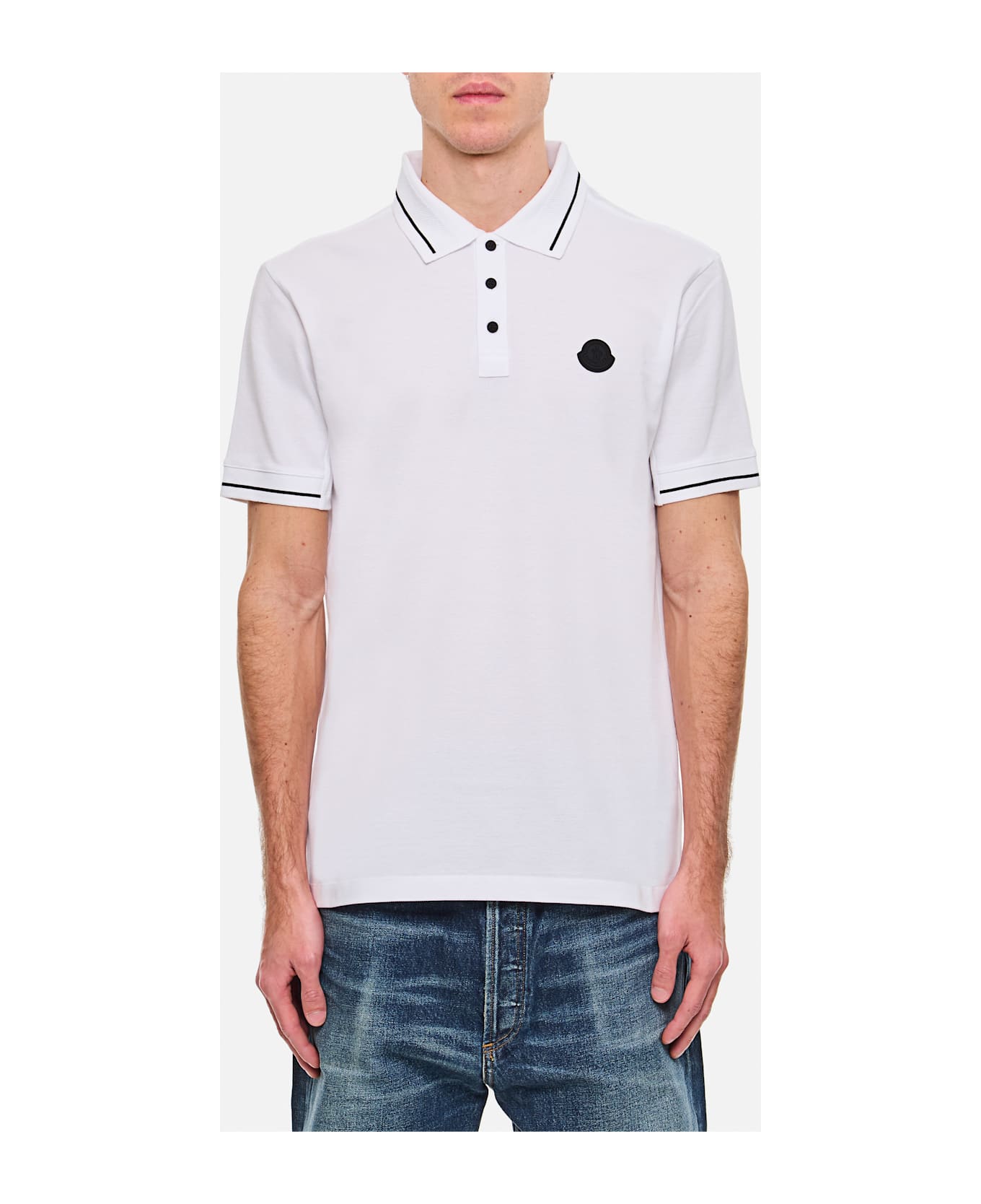 Moncler Short Sleeves Polo - MULTICOLOUR