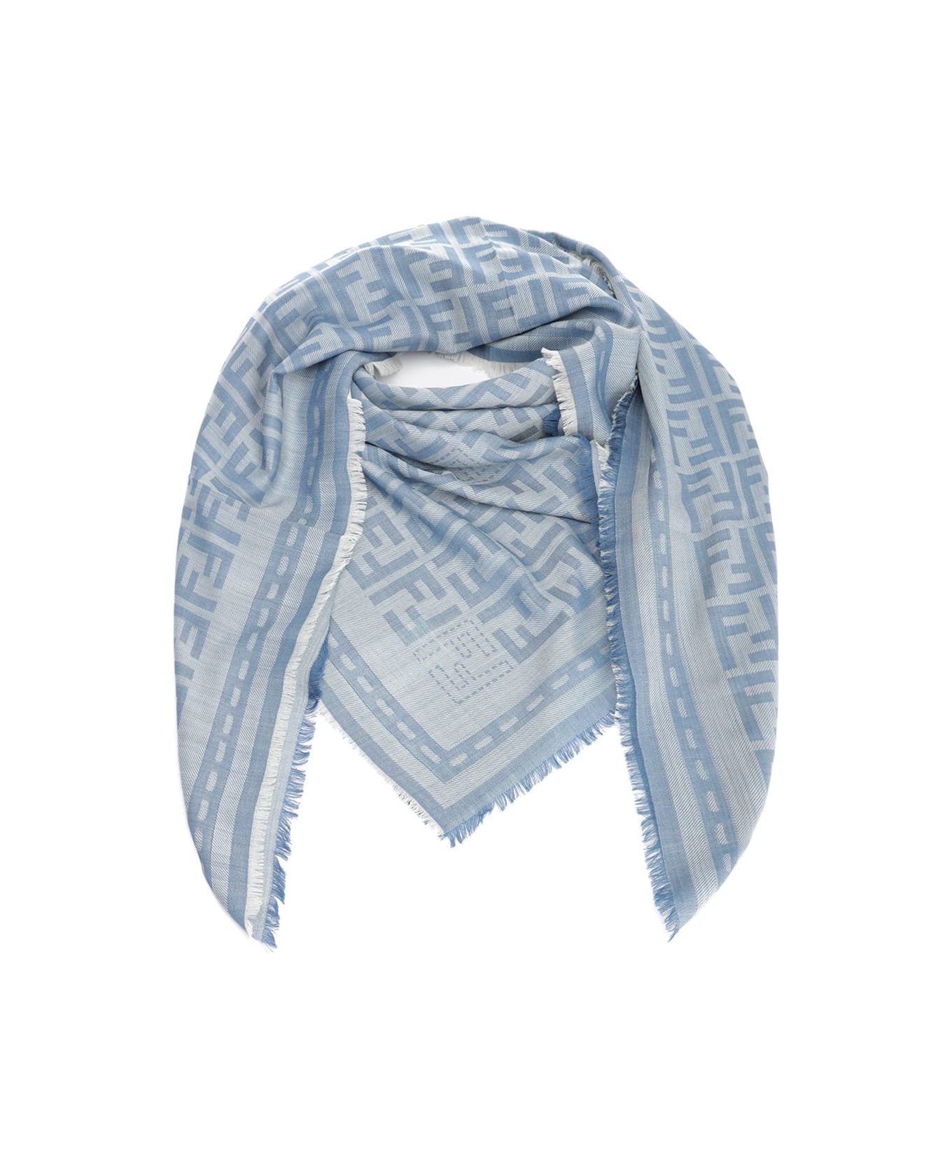 Fendi Jacquard Shawl - Blue
