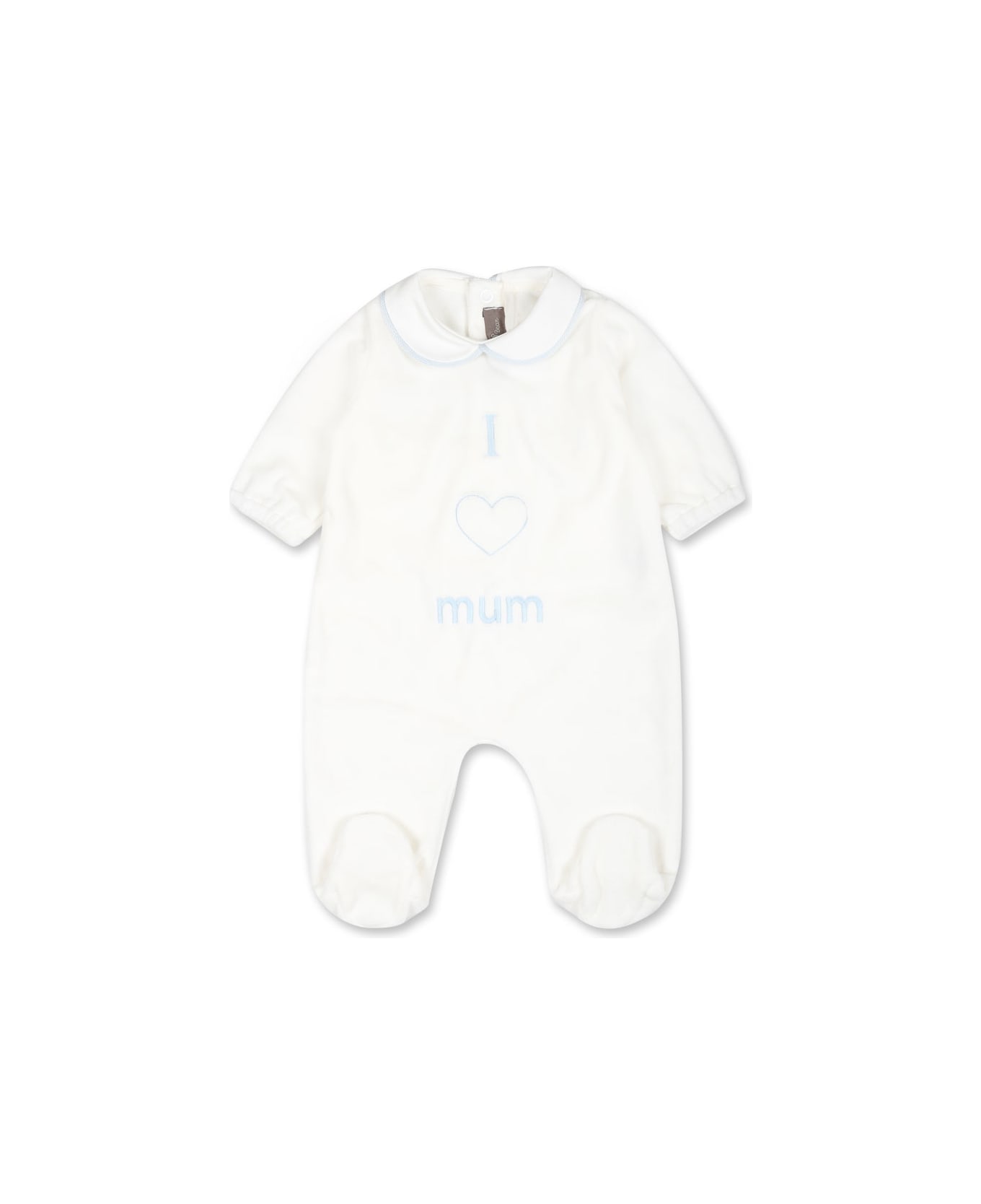 Little Bear White Babygrow For Baby Boy With Mum Writing - White