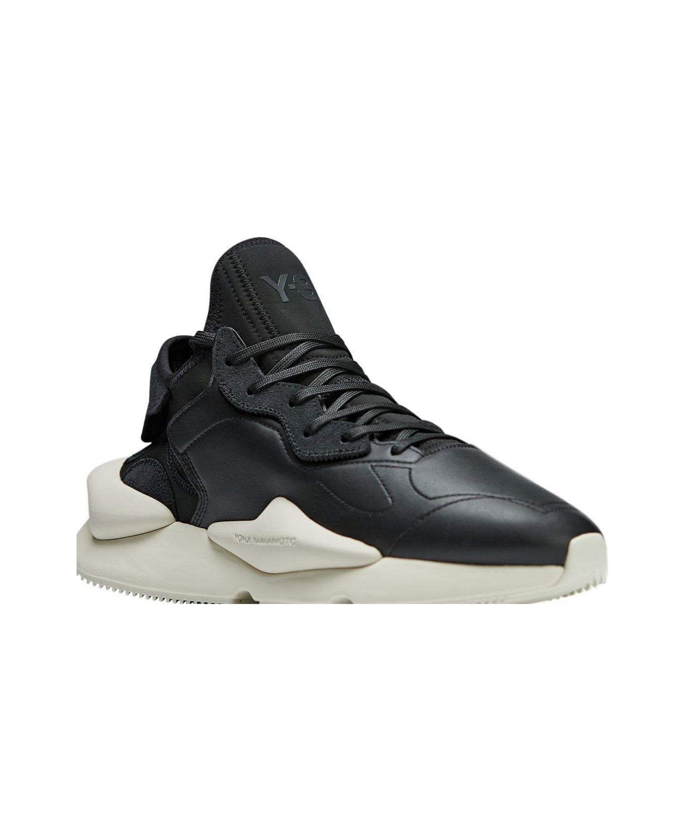 Y-3 Panelled Lace-up Sneakers Sneakers - BLACK