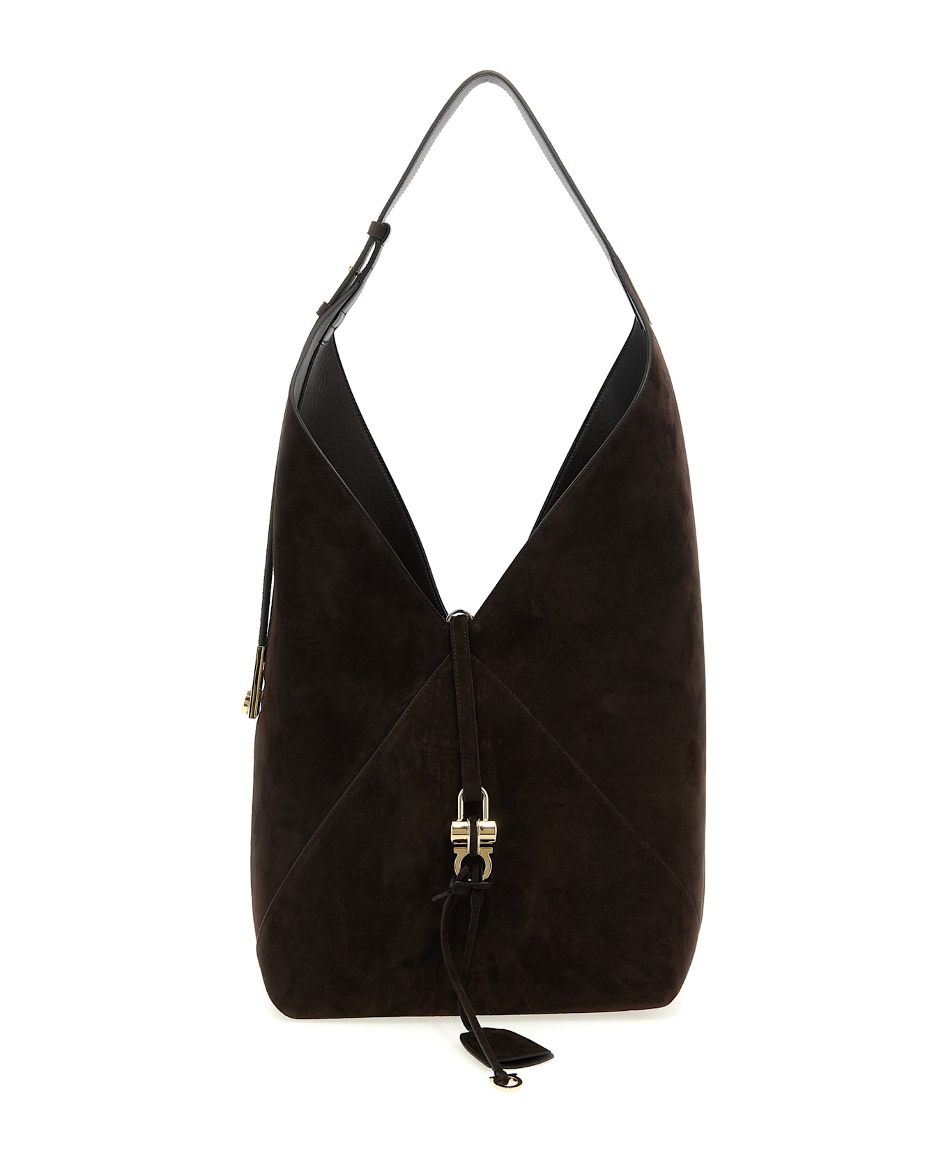 Ferragamo 
hobo
 Shoulder Bag - BROWN