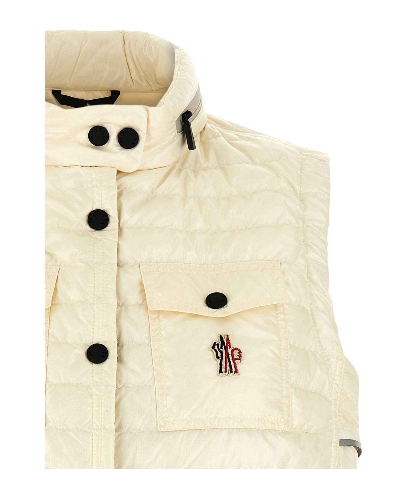 Moncler Grenoble 
gumiane
 Vest - White