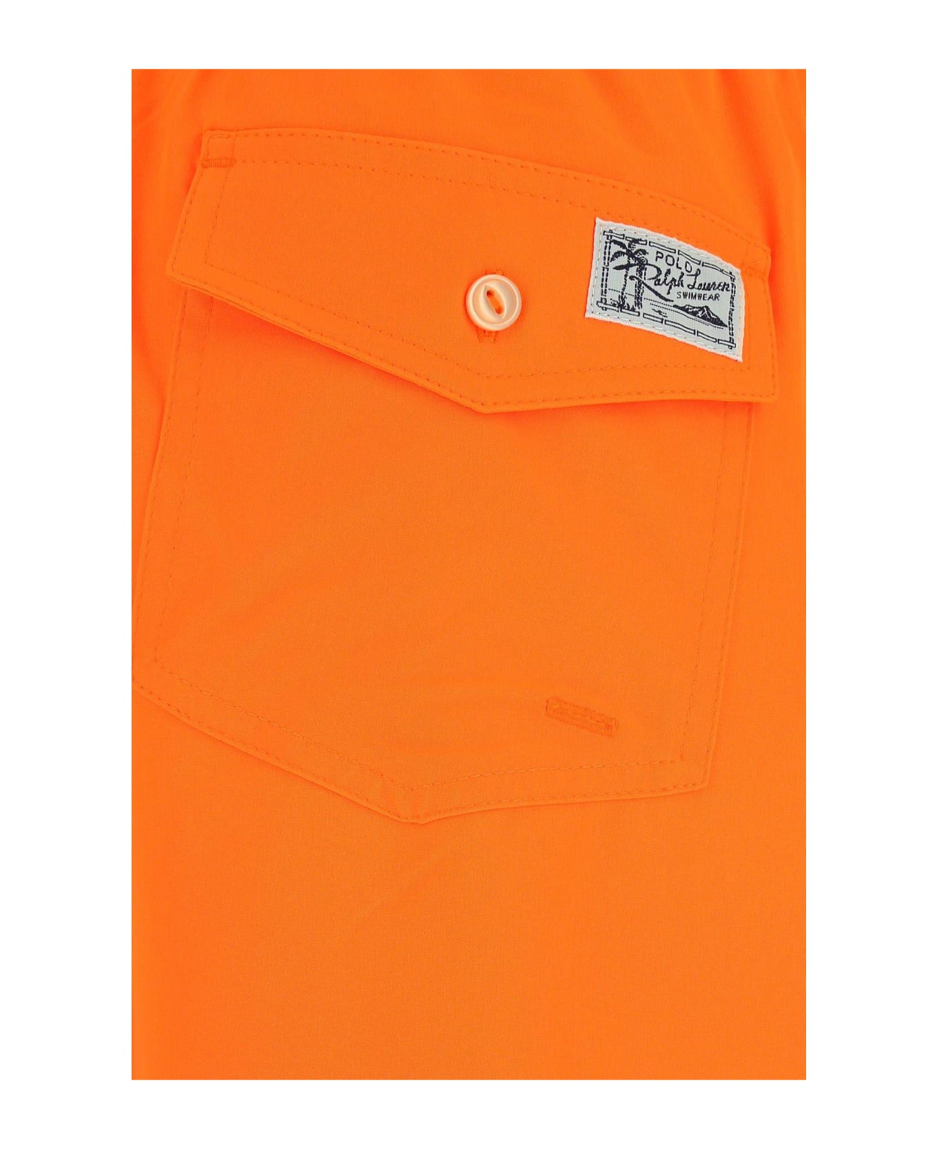 Polo Ralph Lauren Fluo Orange Stretch Polyester Swimming Shorts Polo Ralph Lauren - 037