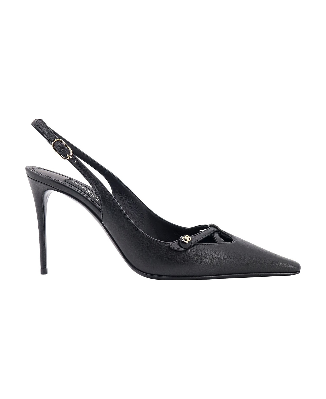 Dolce & Gabbana Dg Logo Slingback - Black