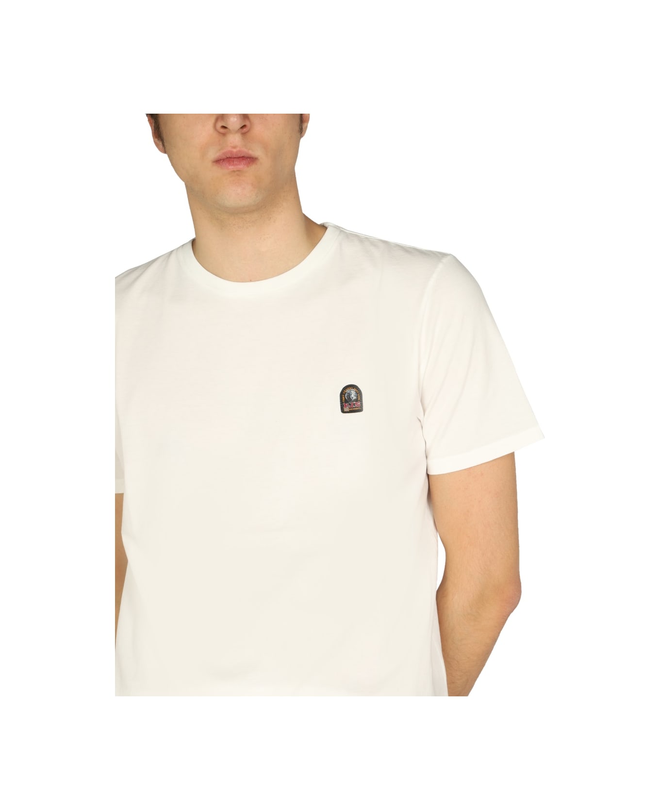 Parajumpers Logo Patch T-shirt - WHITE