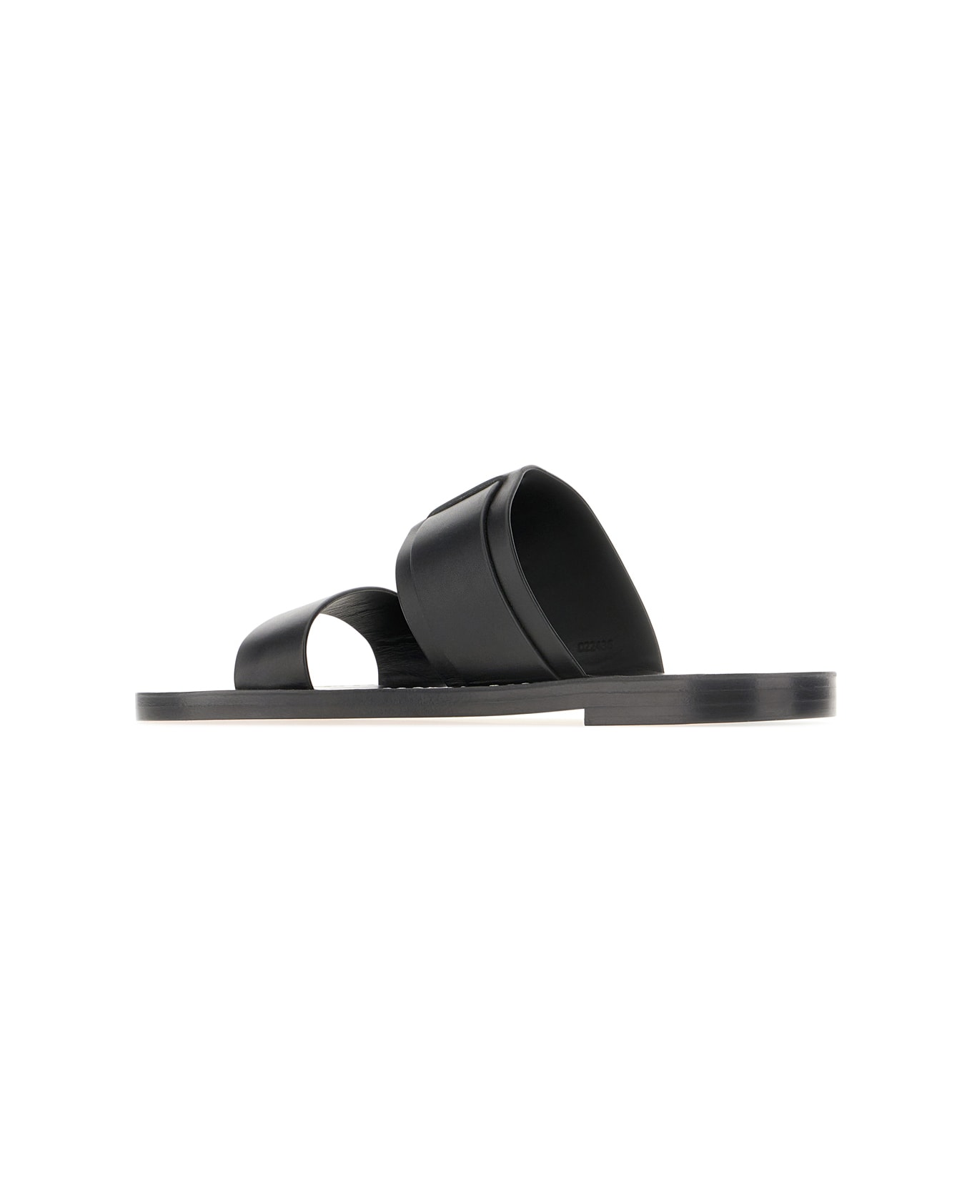 Chloé Black Leather Sandals - BLACK