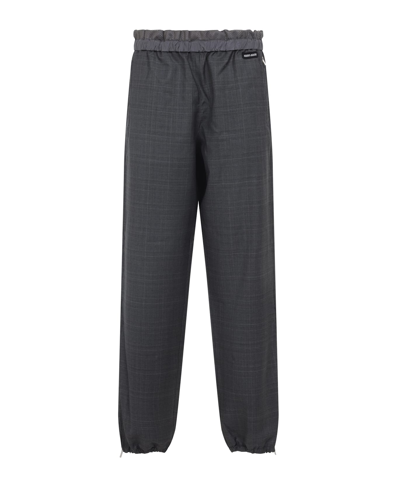 Miu Miu Virgin Wool Pants - Ardesia