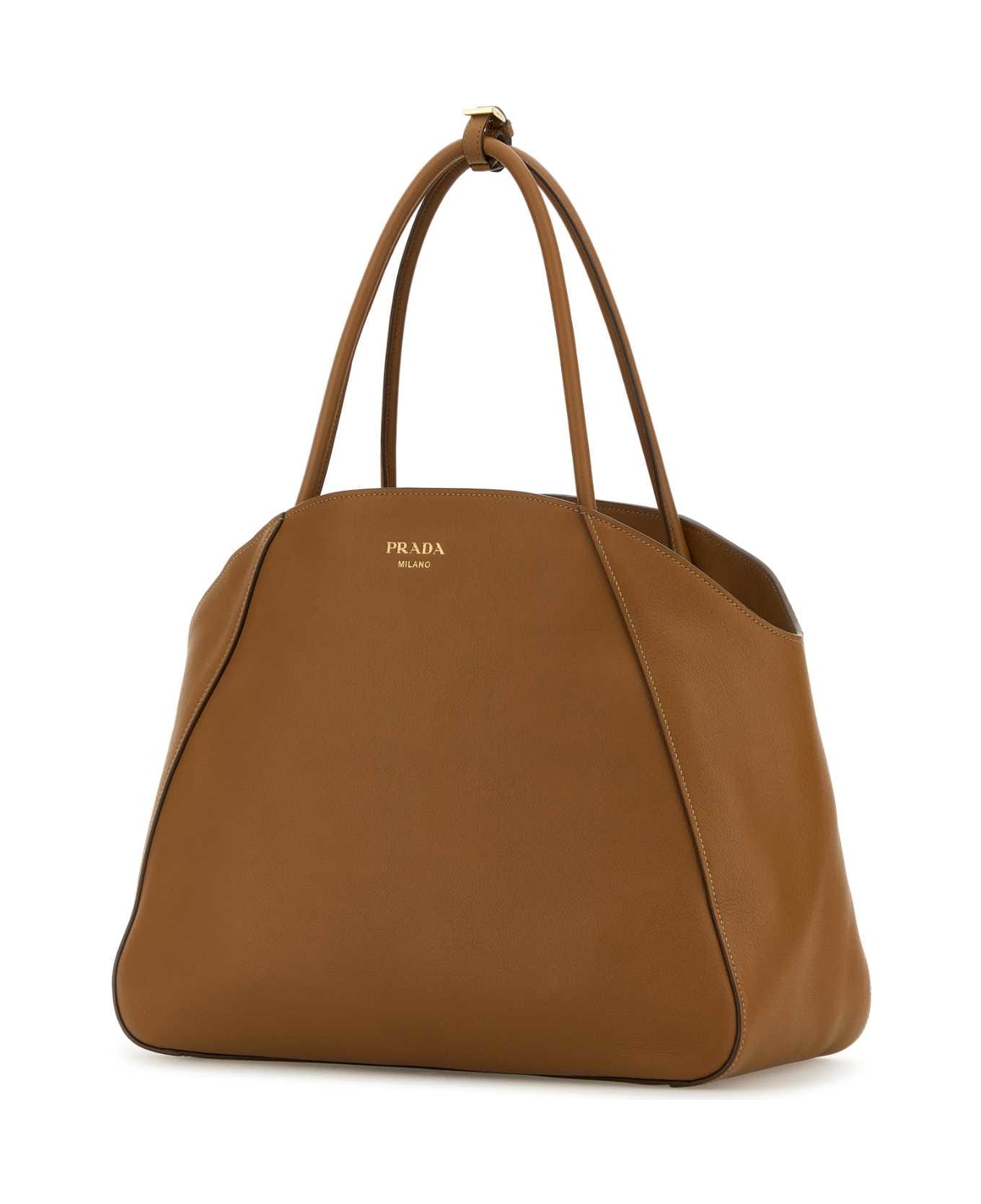 Prada Caramel Leather Shopping Bag - CARAMEL 0