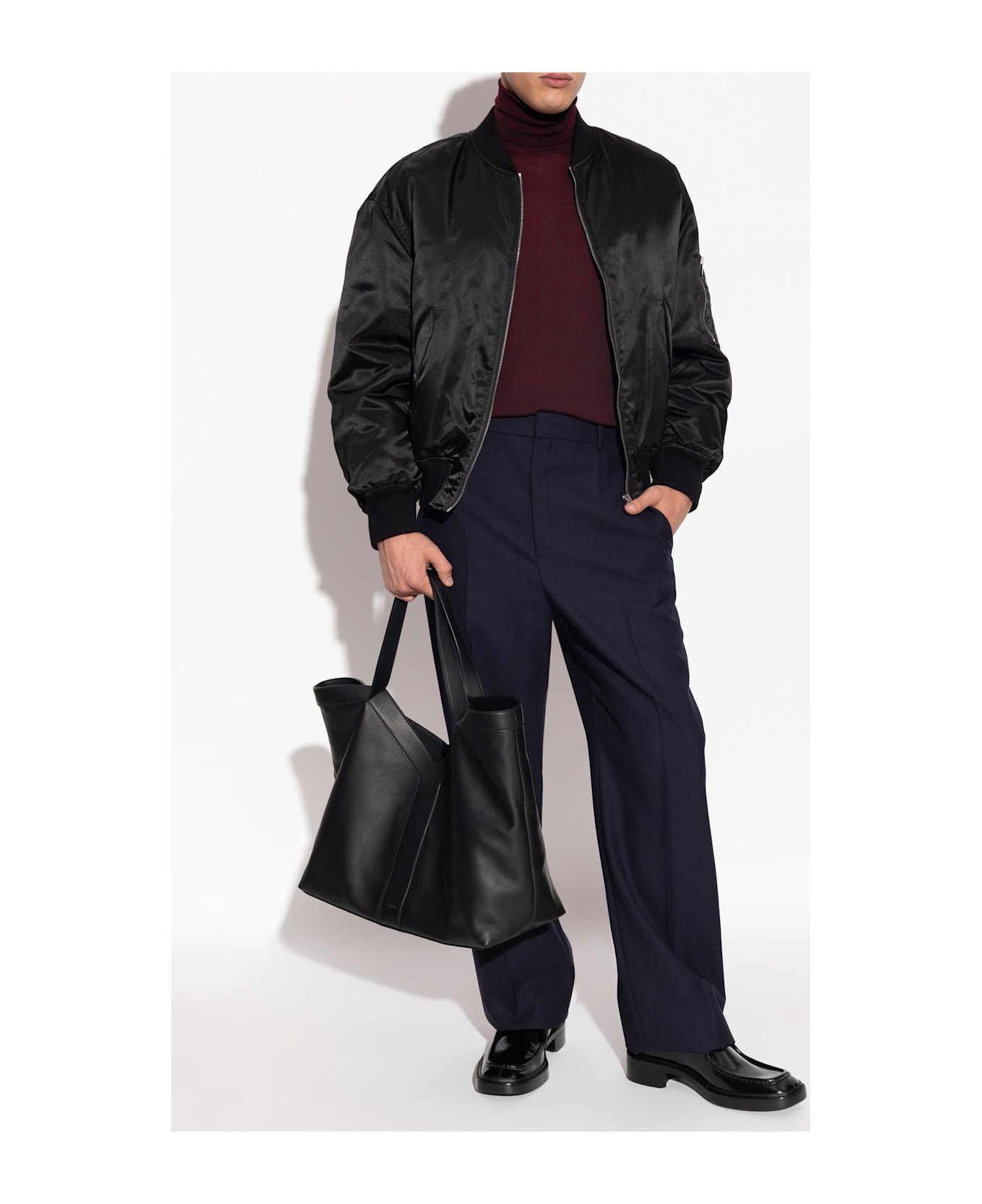 Saint Laurent Leather Shoes 
new Bourbon
 - BLACK