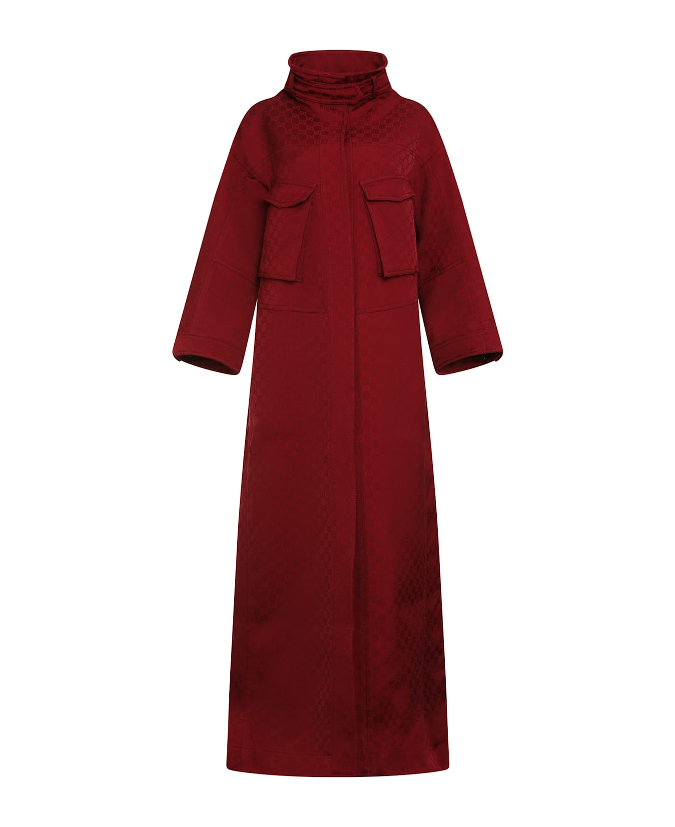 Gucci Gg Fabric Coat - red