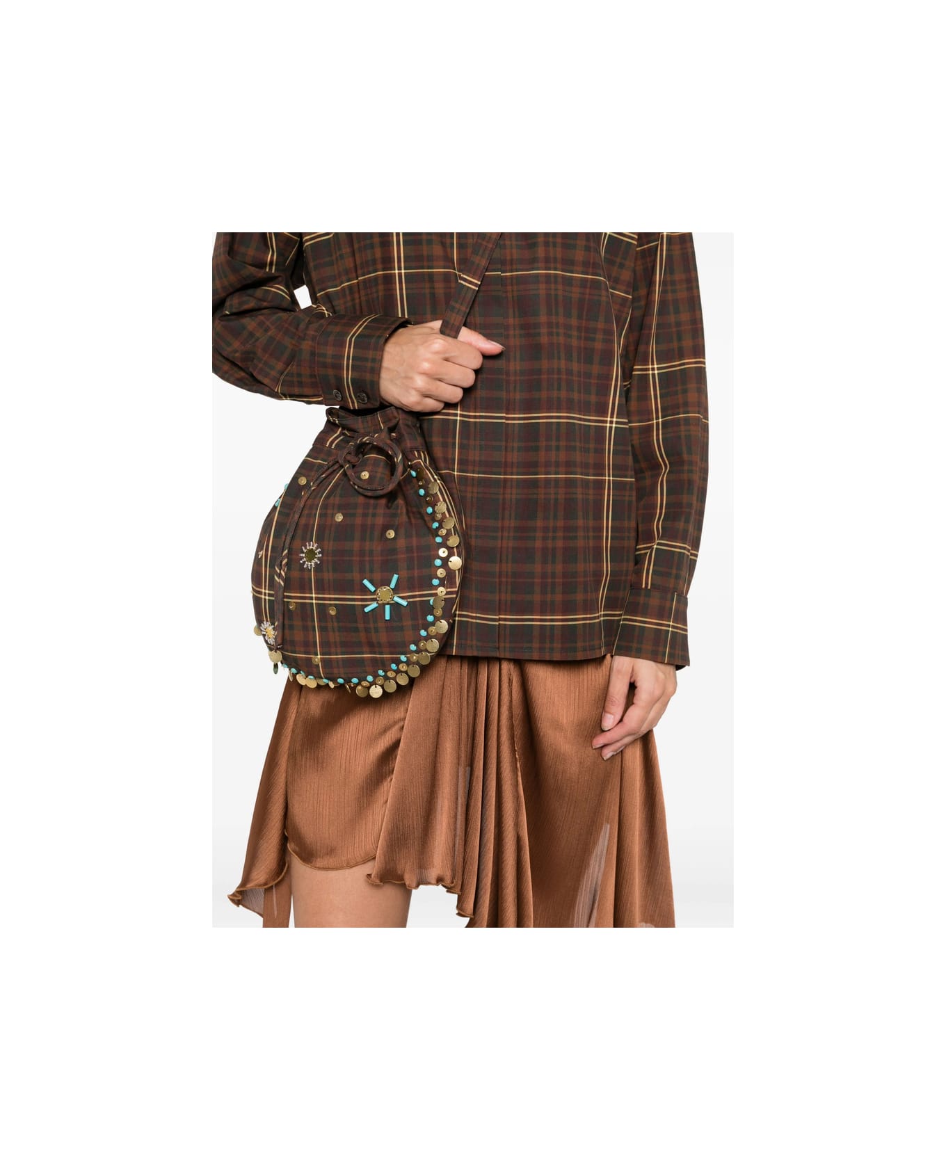 SIEDRES Shirt - BROWN/GREEN