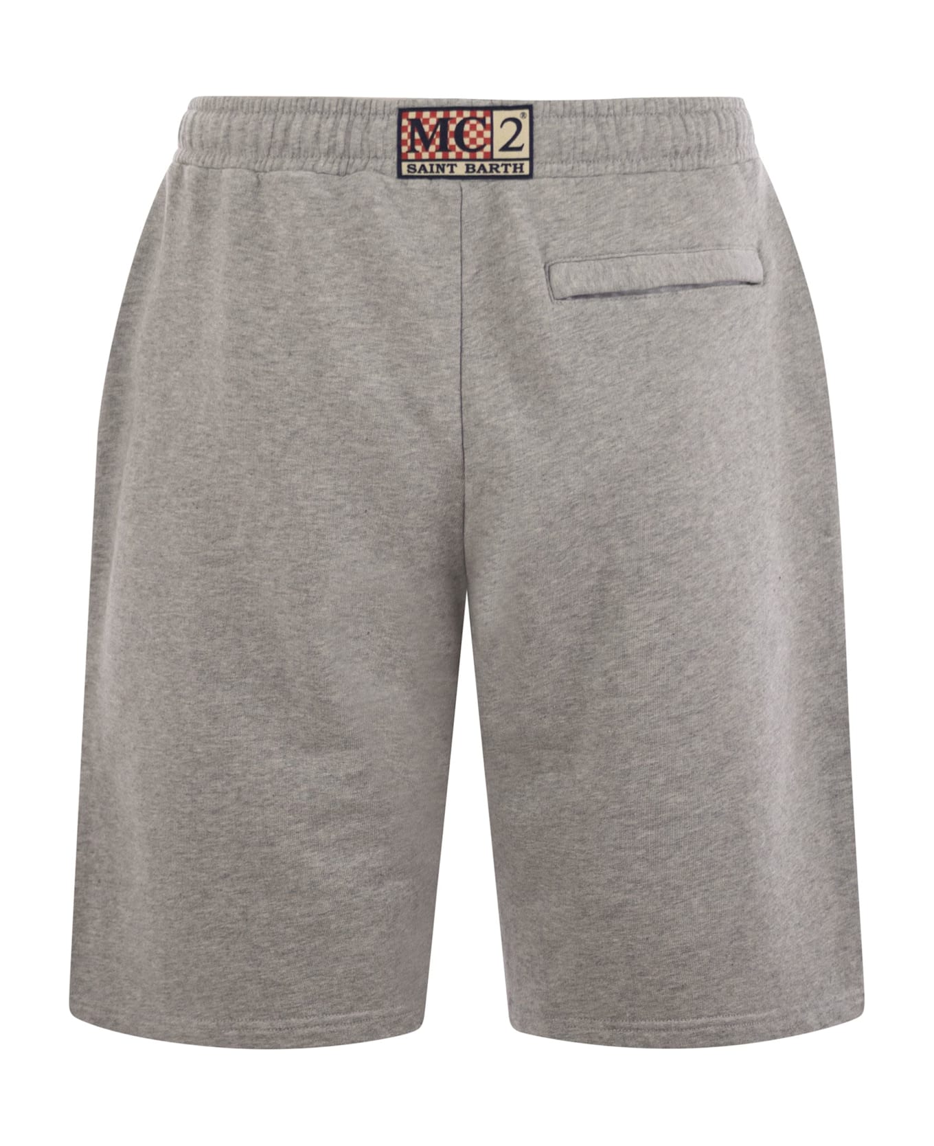 MC2 Saint Barth Randle - Cotton Fleece Bermuda Shorts - Grey