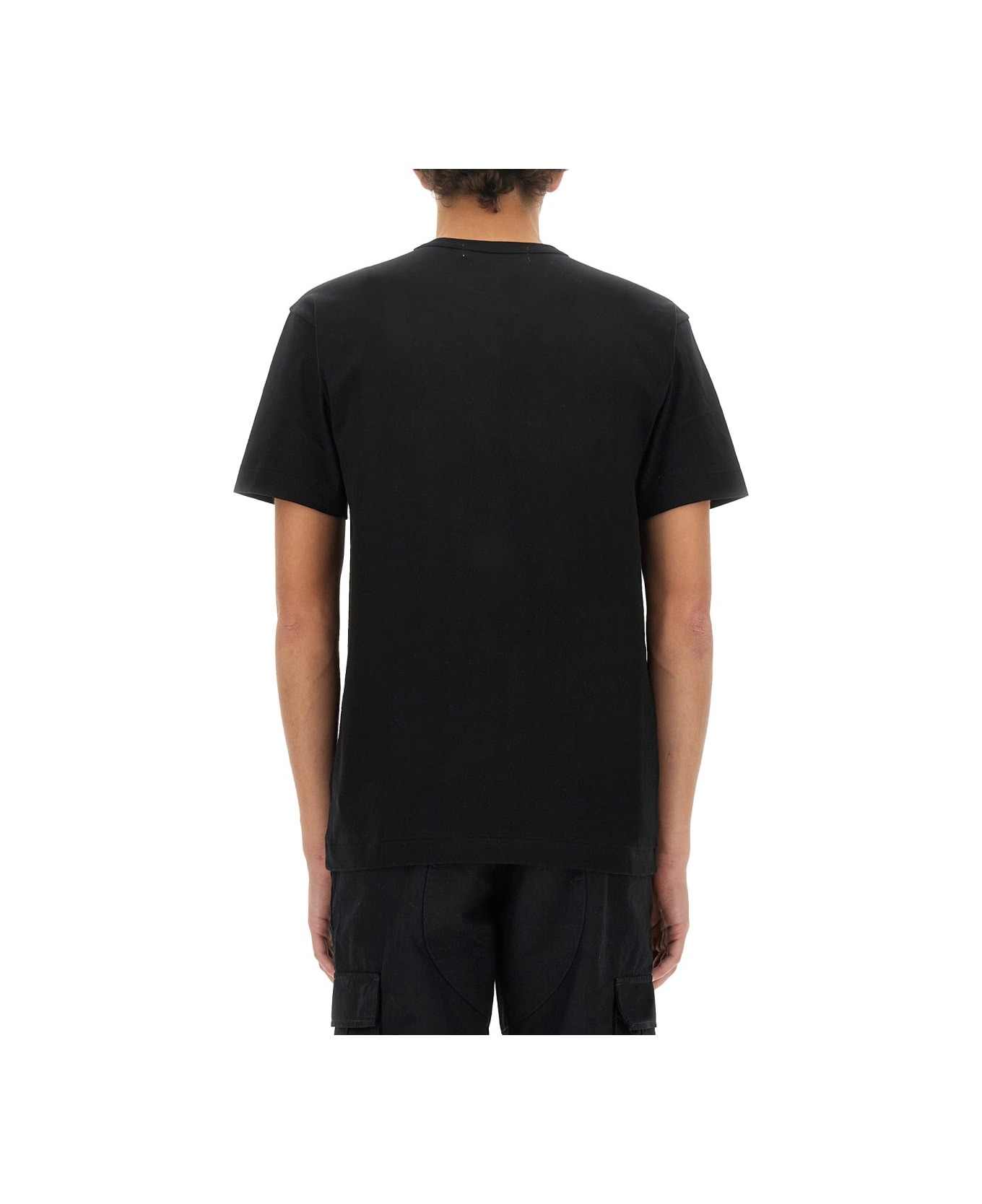 Comme des Garçons Play T-shirt With Logo Patch - BLACK シャツ